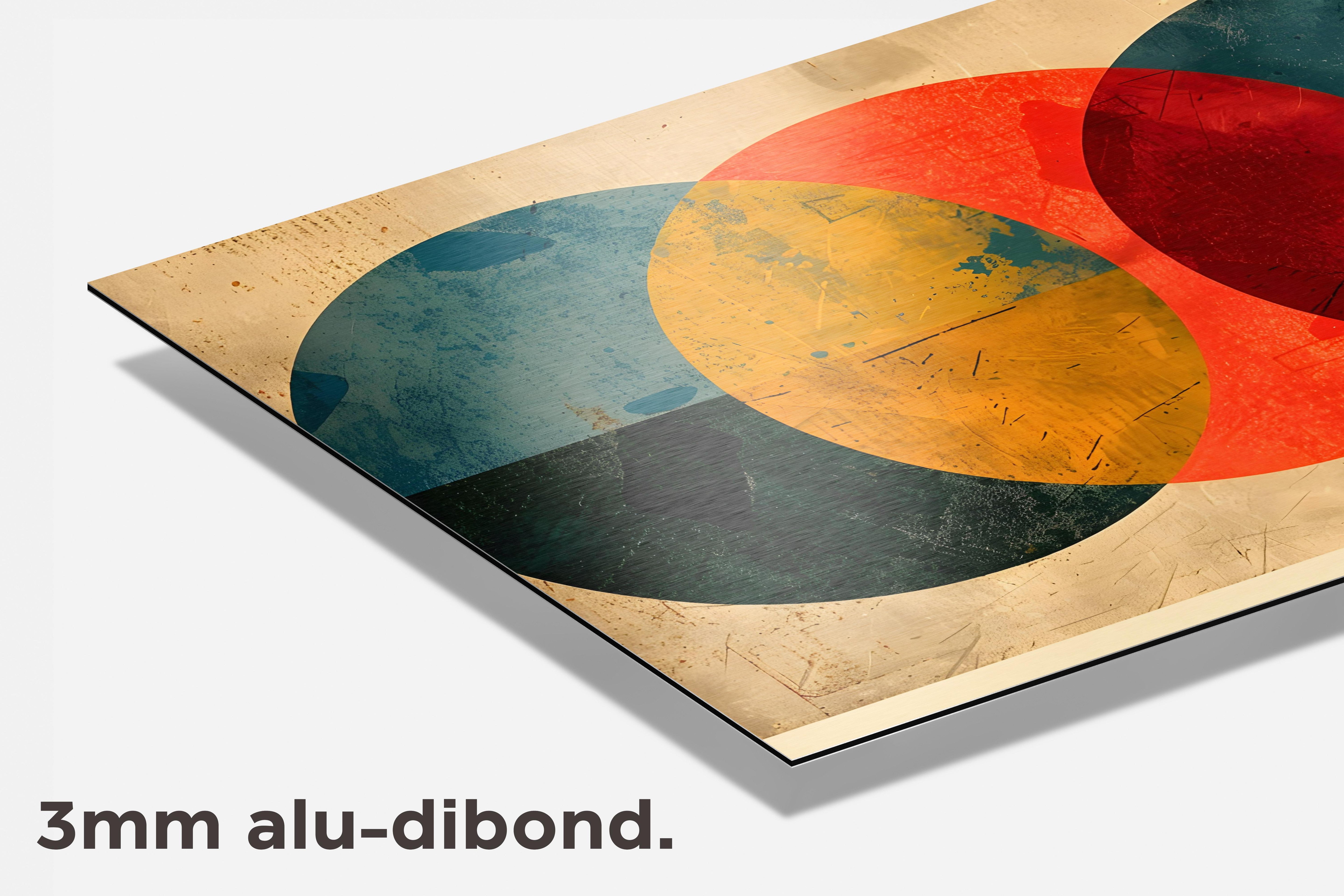 Cirkels Abstract dibond detail