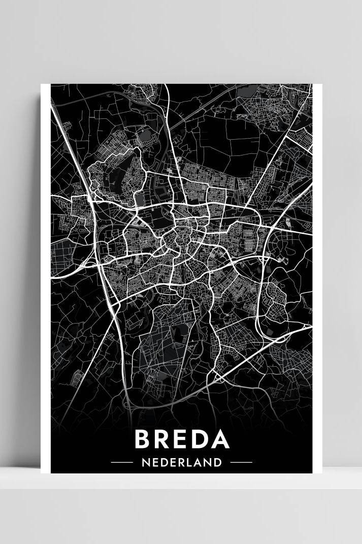 Breda Map op 3mm aluminium dibond