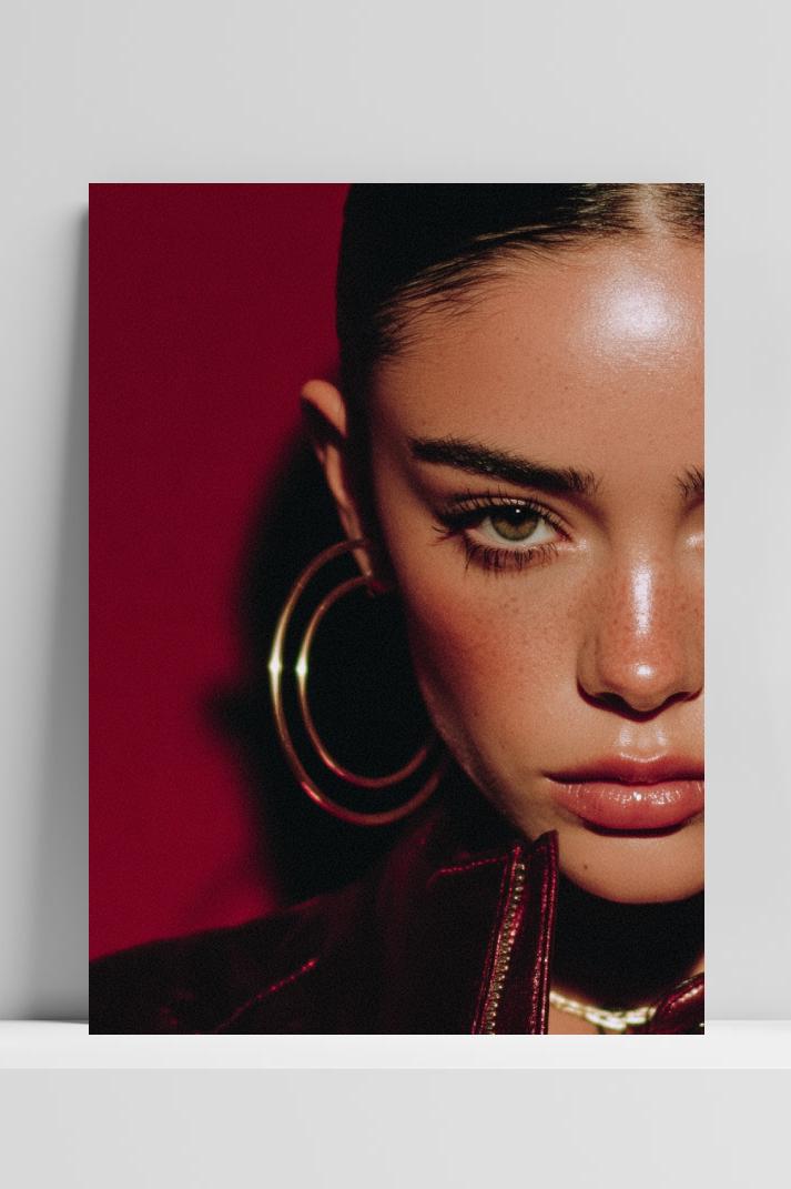Woman Half Face poster van 25 Artstreet