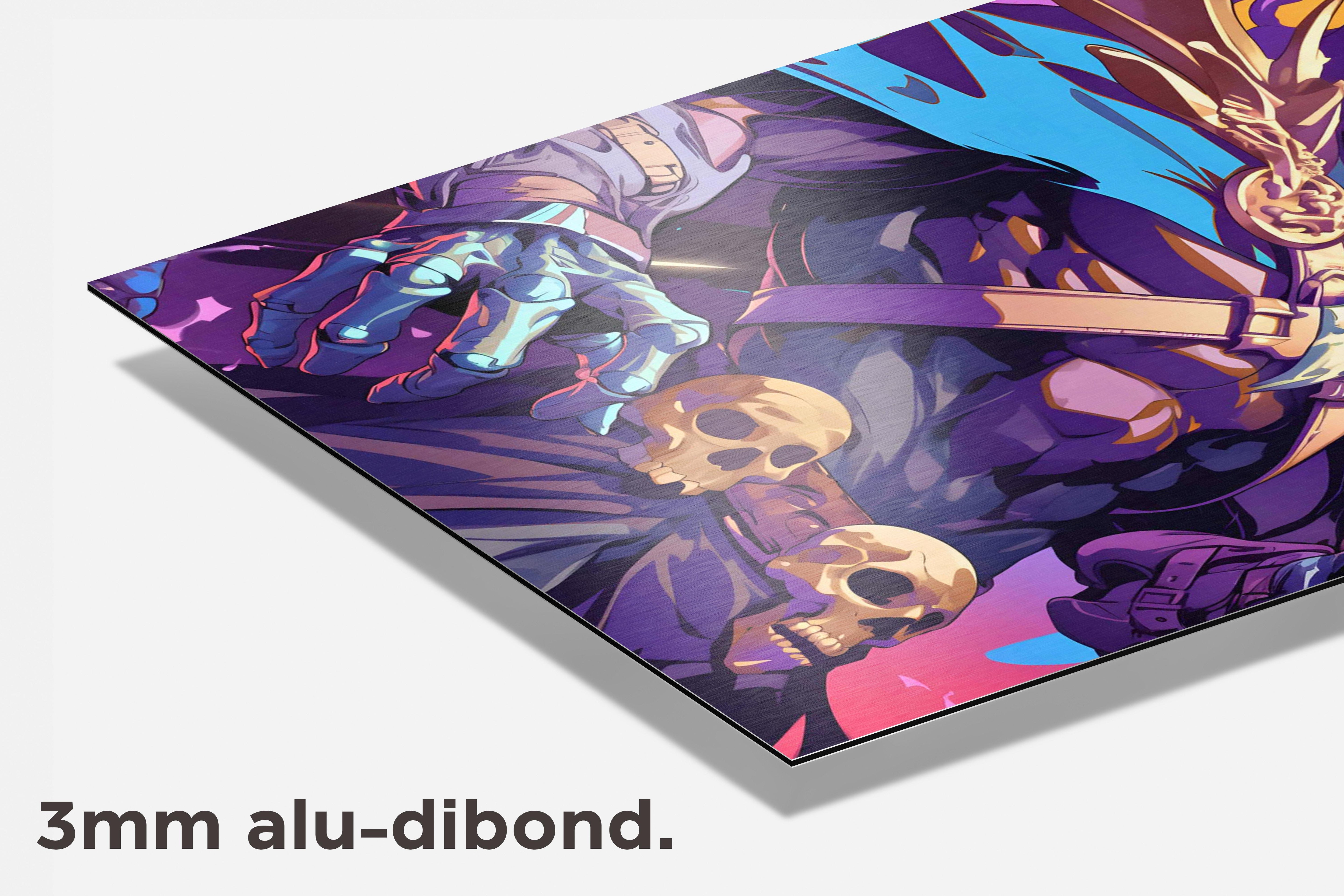 Skeletor dibond detail