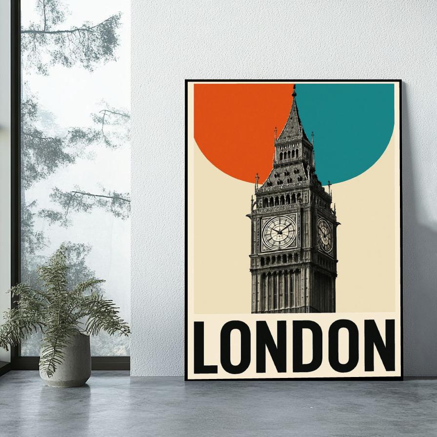 Big Ben London Text poster sfeerbeeld 1