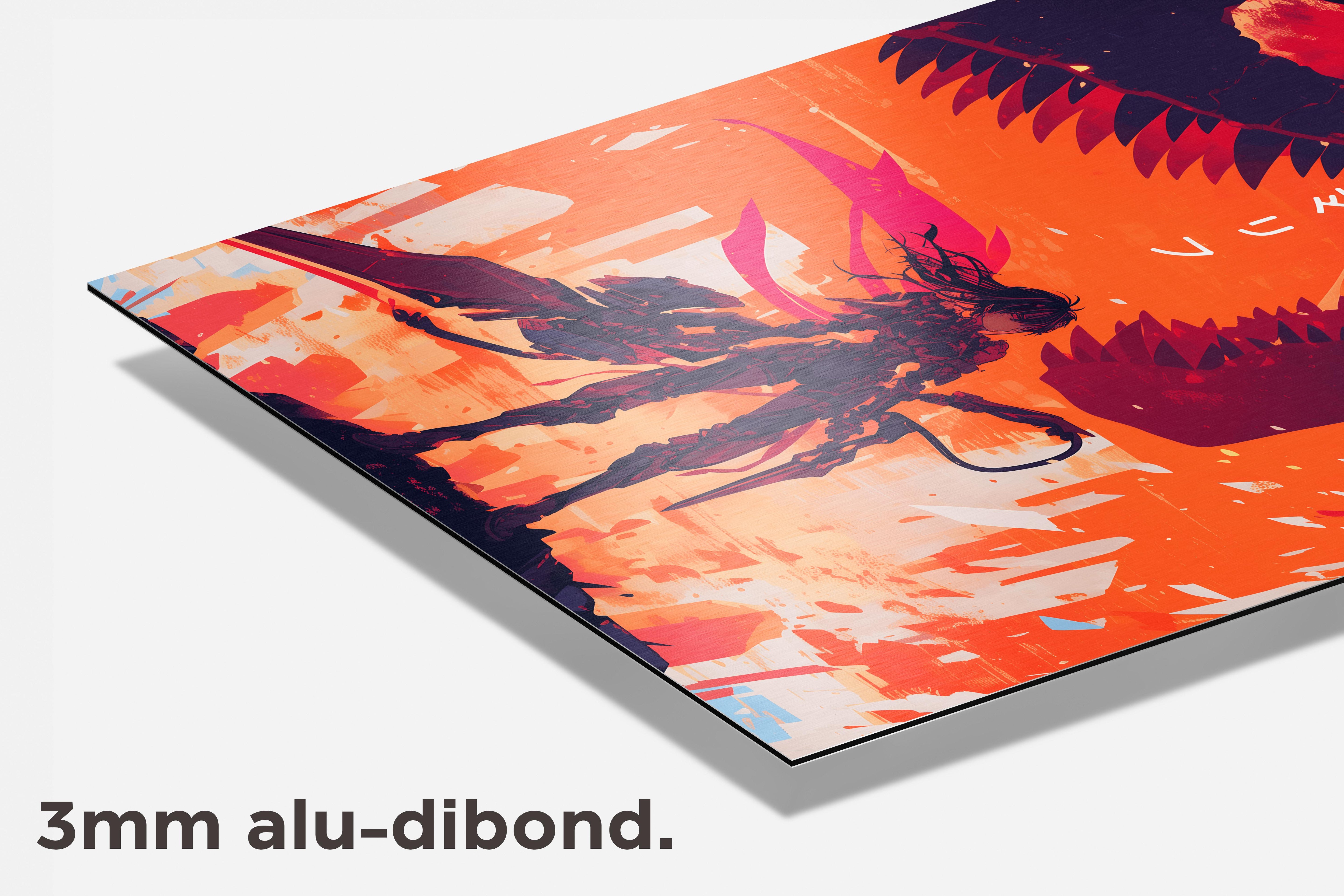 Biomech Dinosaurus dibond detail