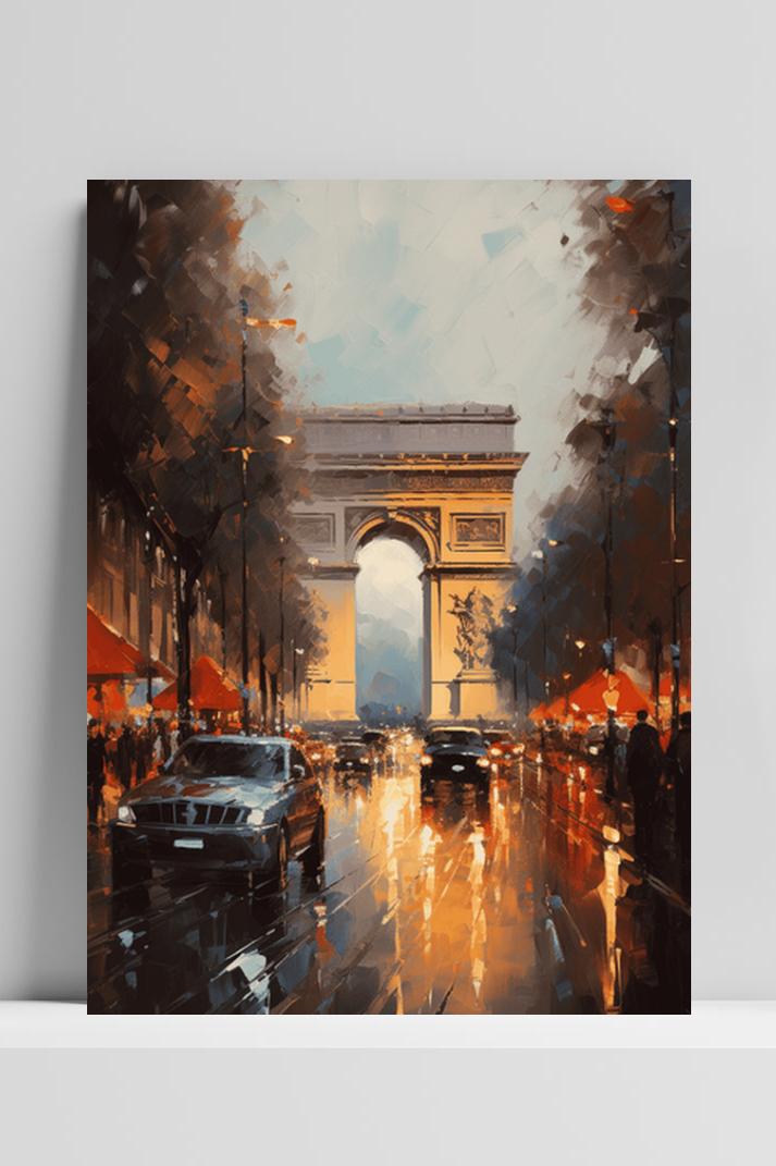 Arc de Triomphe op 3mm aluminium dibond