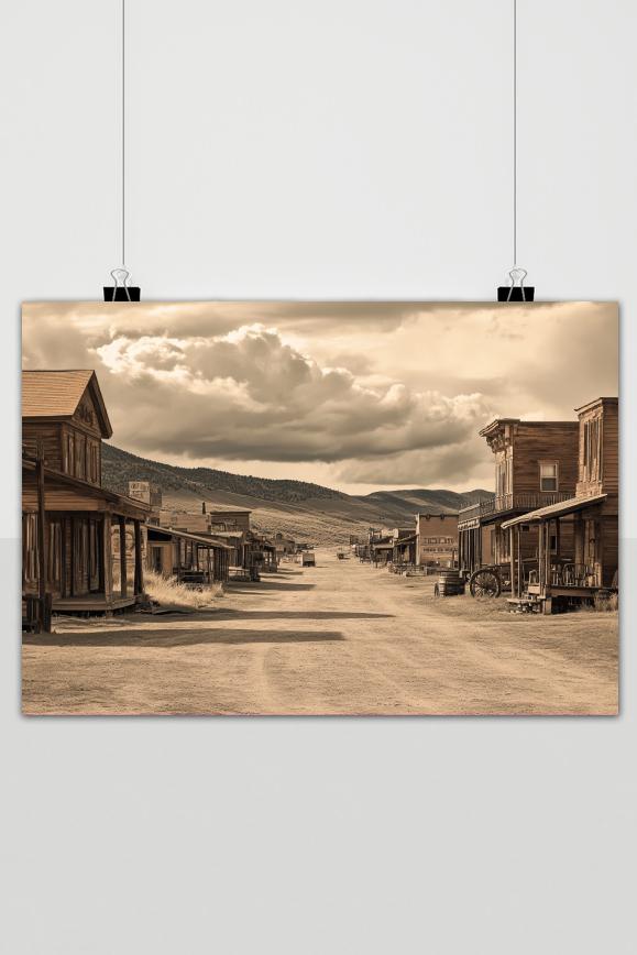 Affiche Town Vintage de 25 Artstreet