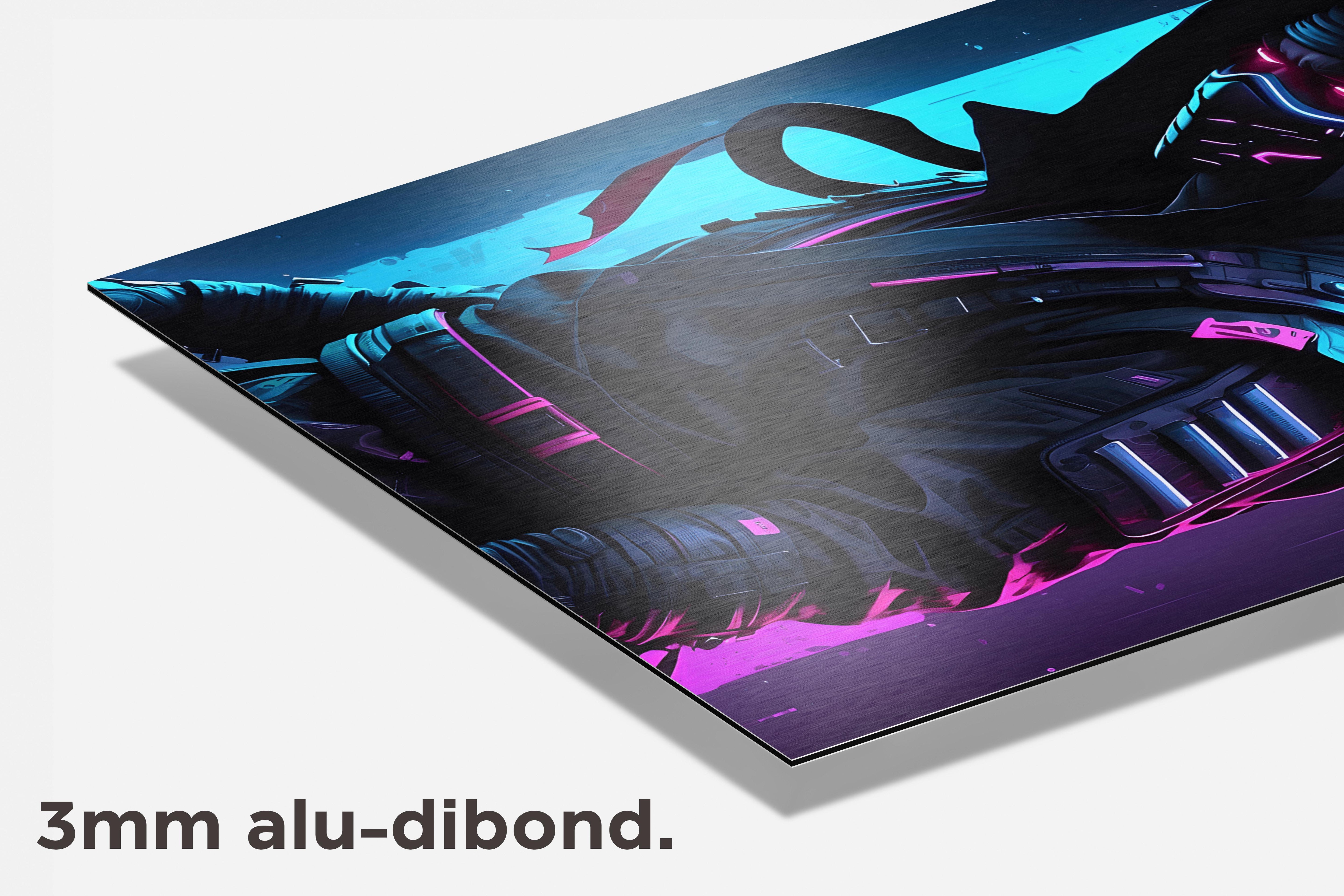 Neon Ninja dibond detail