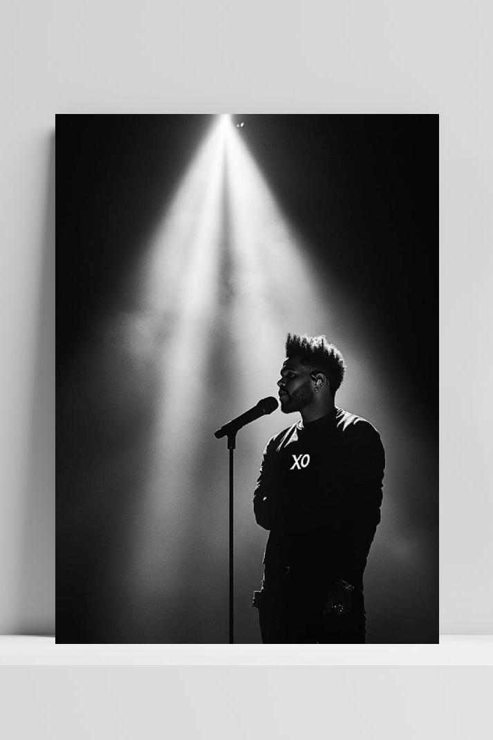 The Weeknd XO op 3mm aluminium dibond