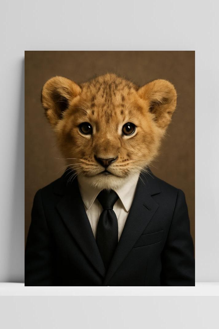 Lion Cub Suit Anthropomorphic poster van 25 Artstreet