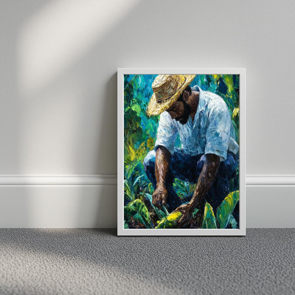 Farmer Aquarel poster sfeerbeeld 3
