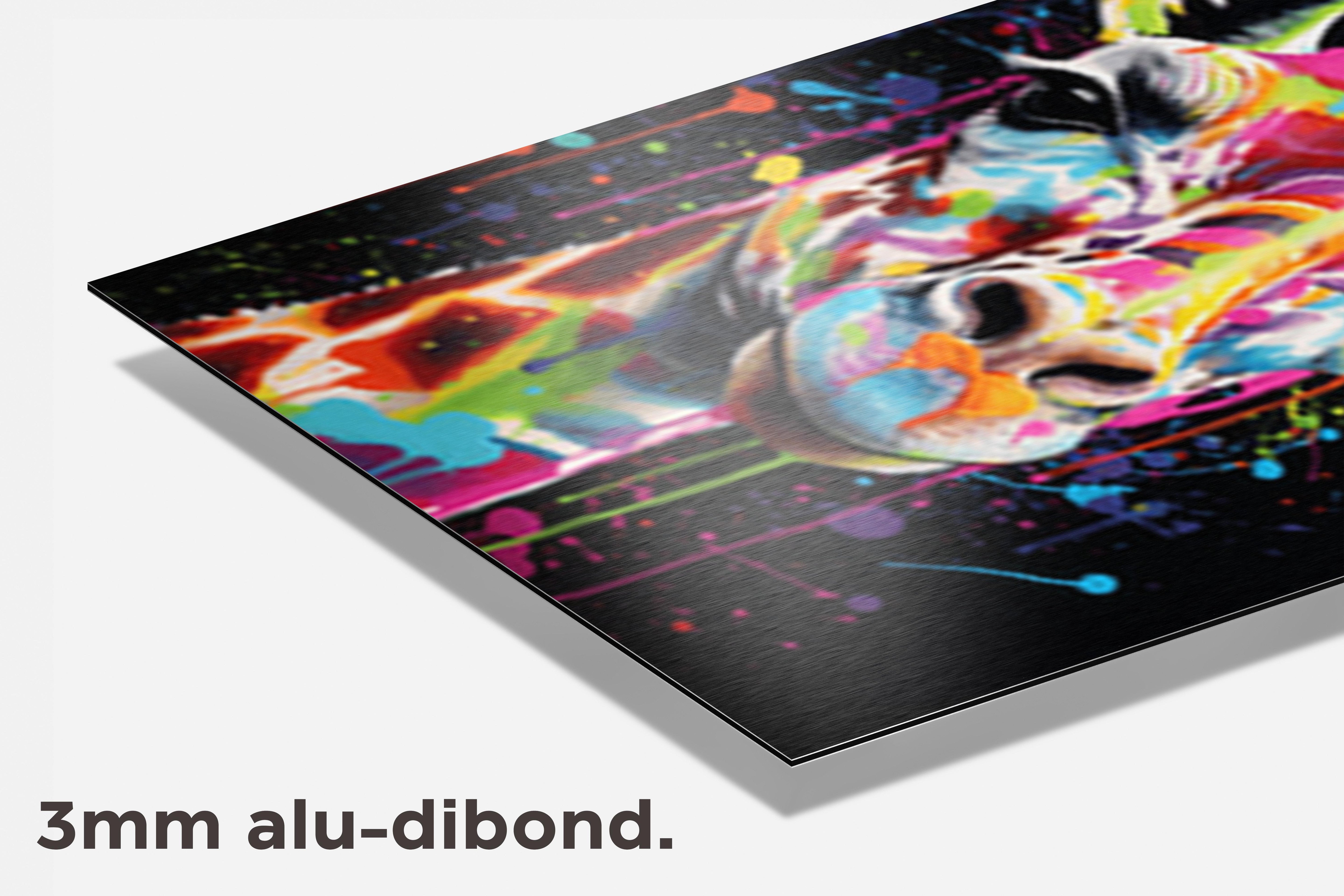 Giraffe Pop dibond detail