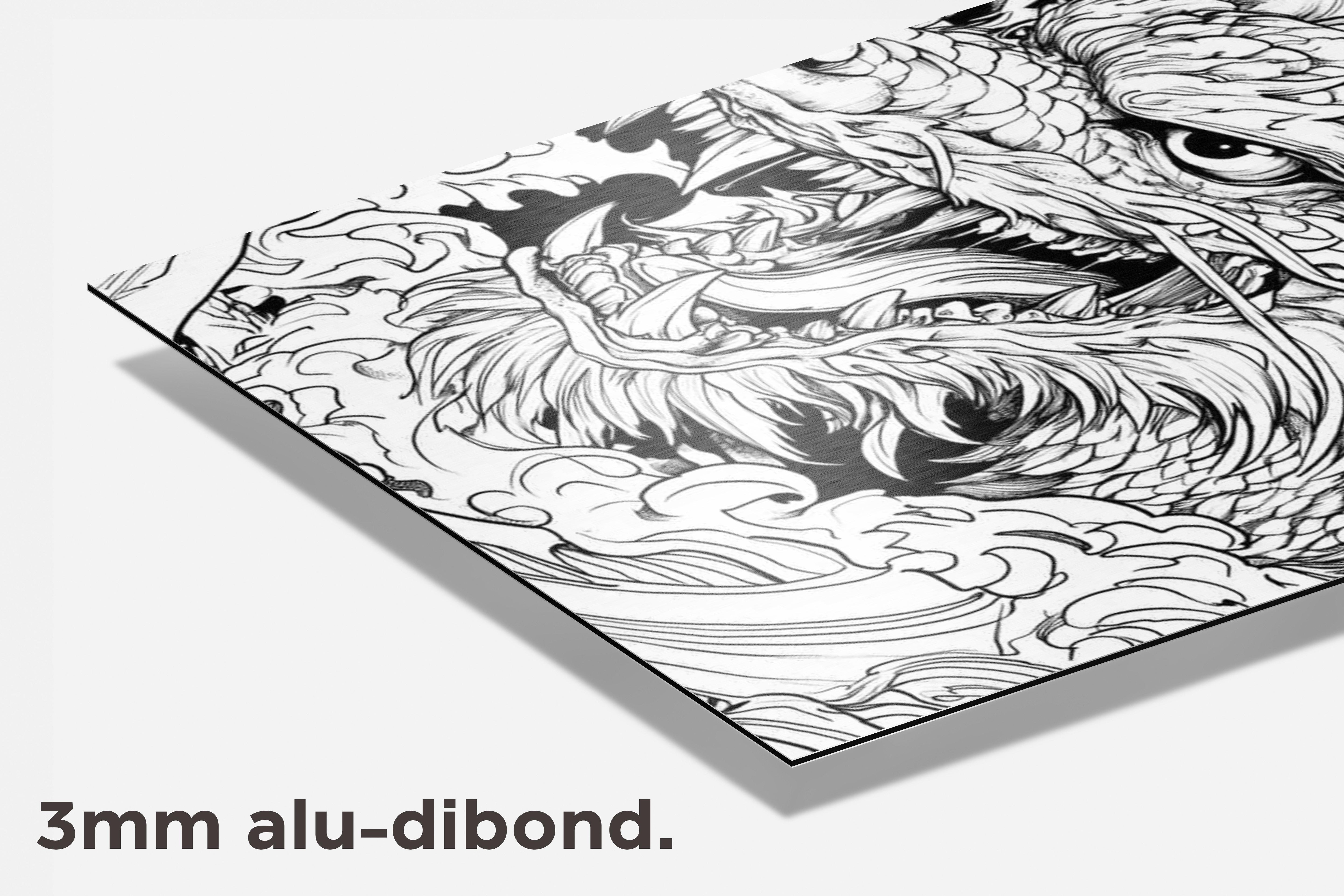 Draak dibond detail