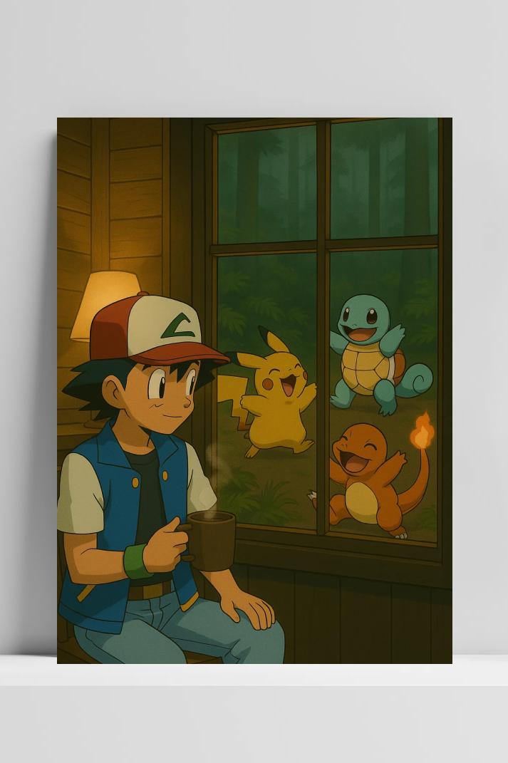 Pokémon op 3mm aluminium dibond