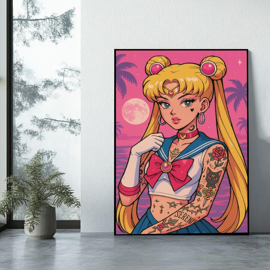 Sailor Moon Tattoo poster sfeerbeeld 1