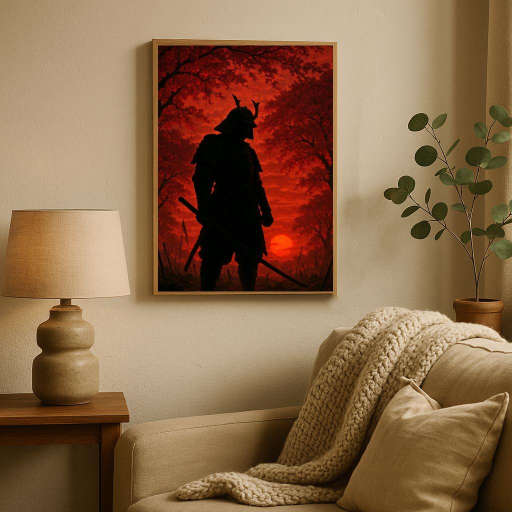 Samurai Silhouette poster sfeerbeeld 2