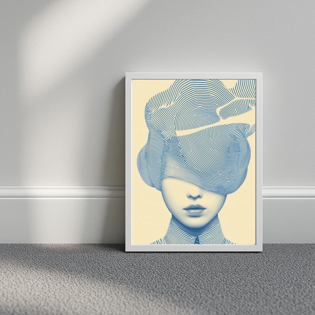 Line Art Portrait poster sfeerbeeld 3