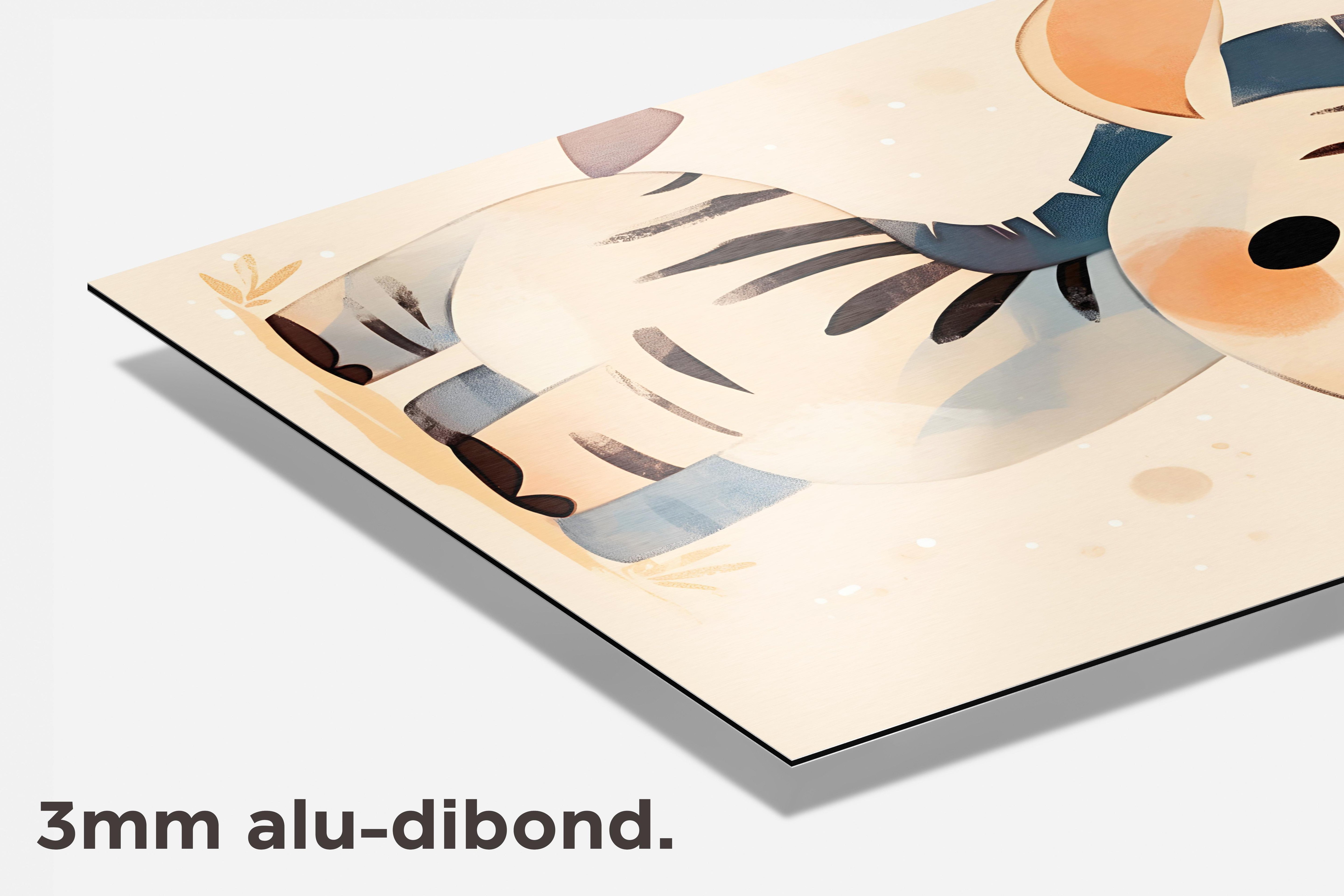 Baby Zebra dibond detail