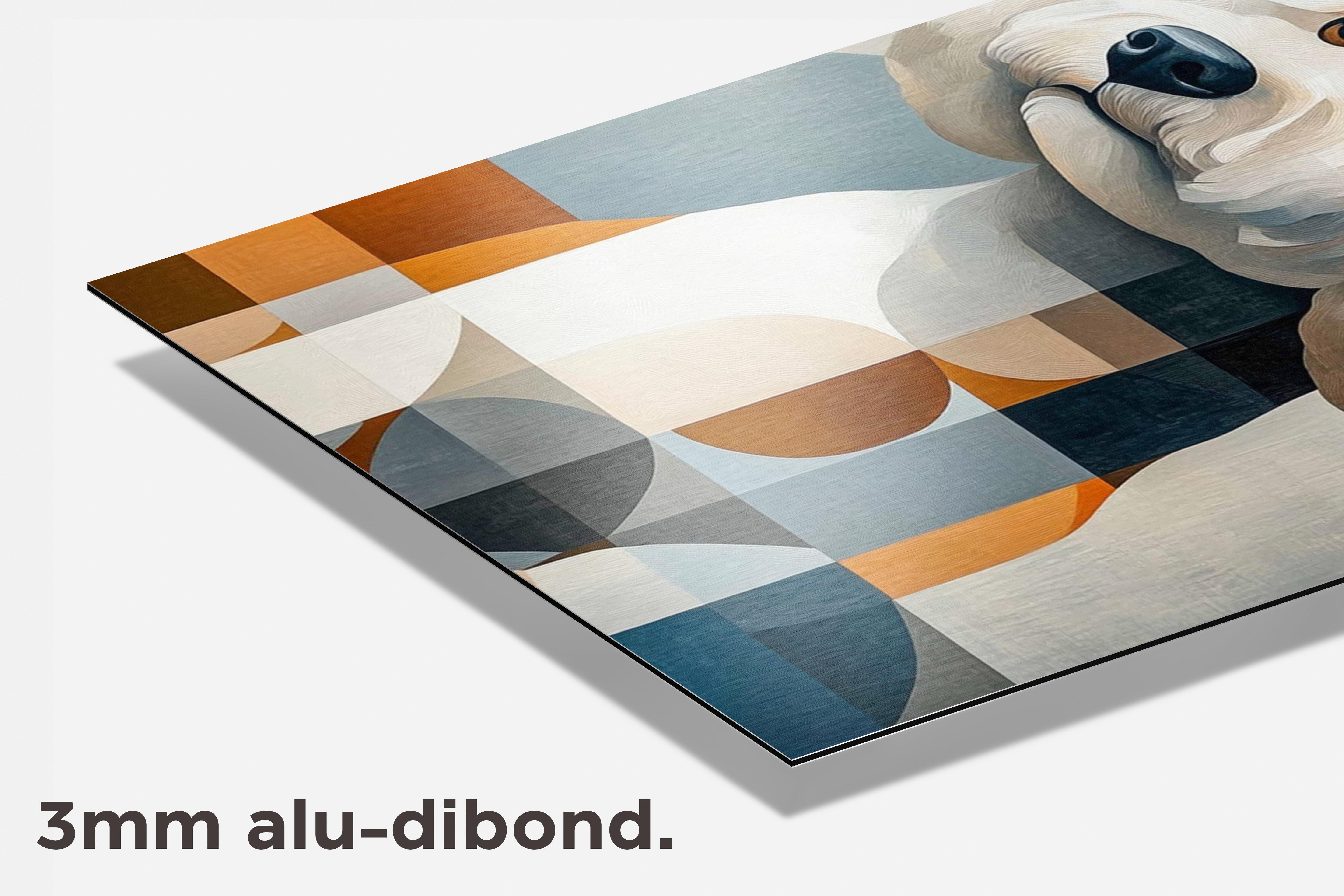 Bichon Frisé dibond detail