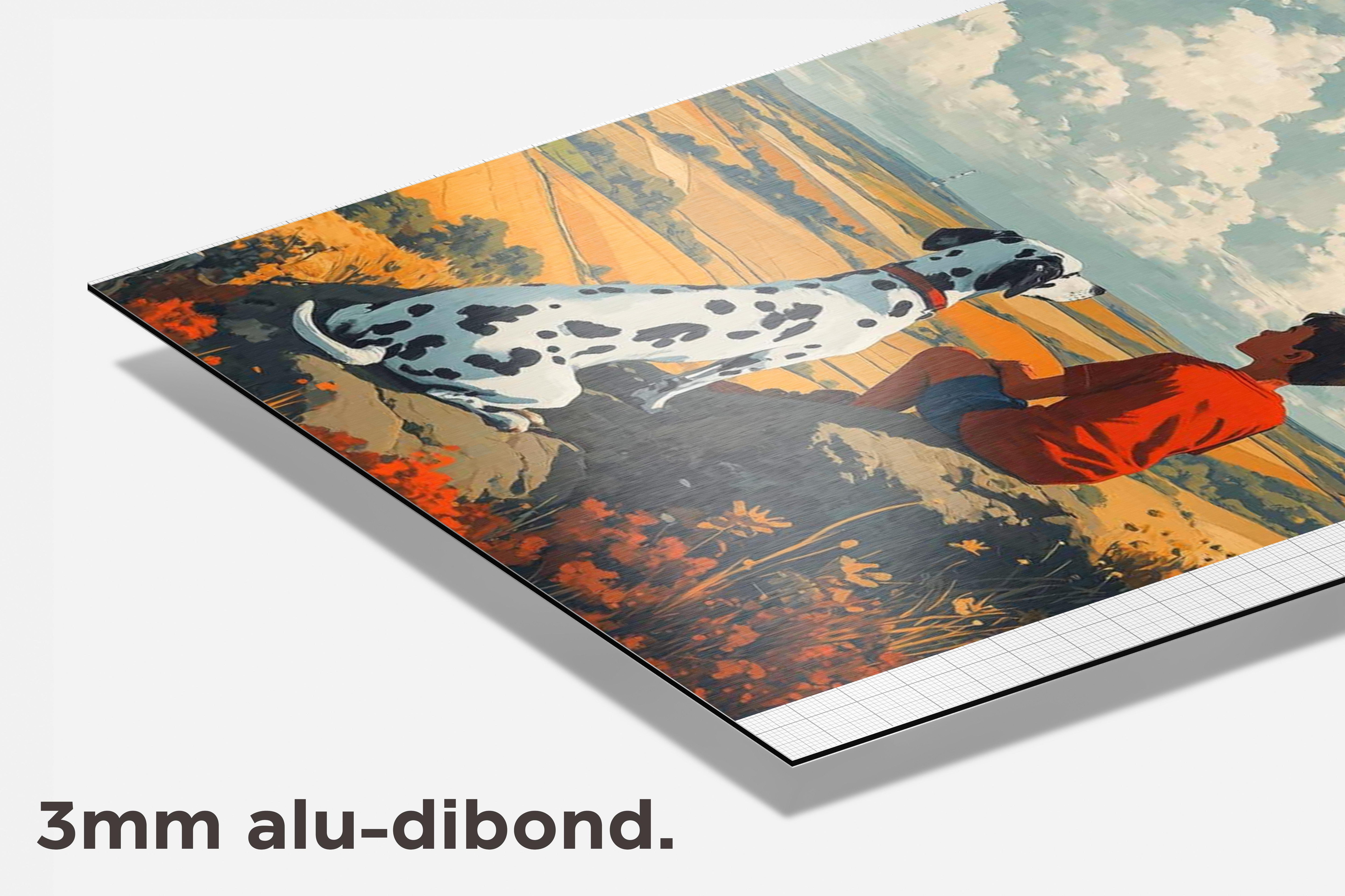 Jongen Dalmatiër dibond detail
