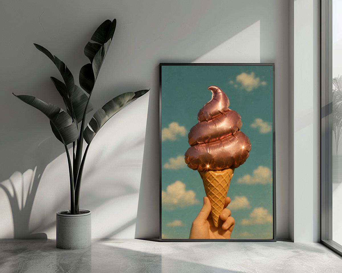 Ice Cream Balloon poster van 25 Artstreet