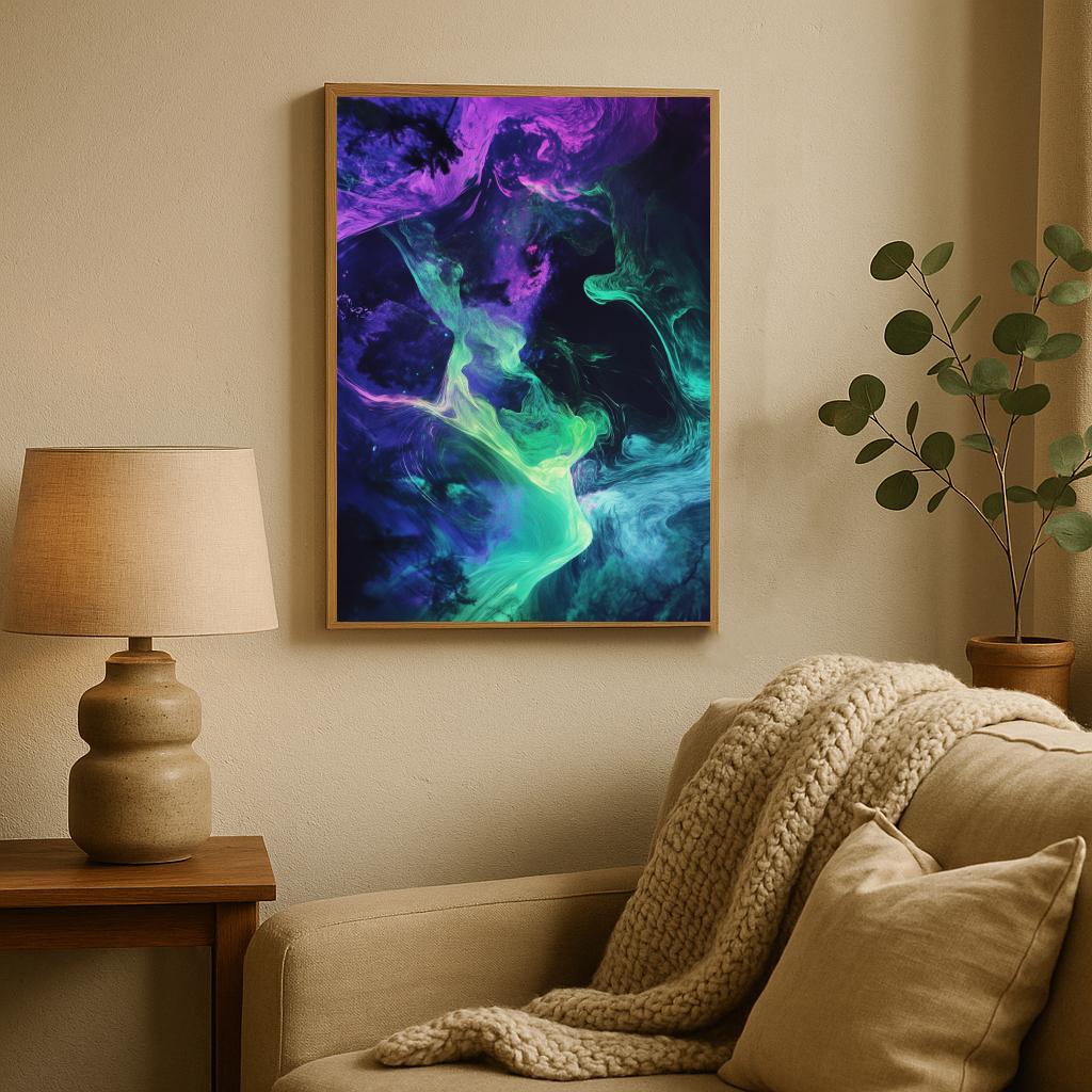 Northern Lights Swirl poster sfeerbeeld 2