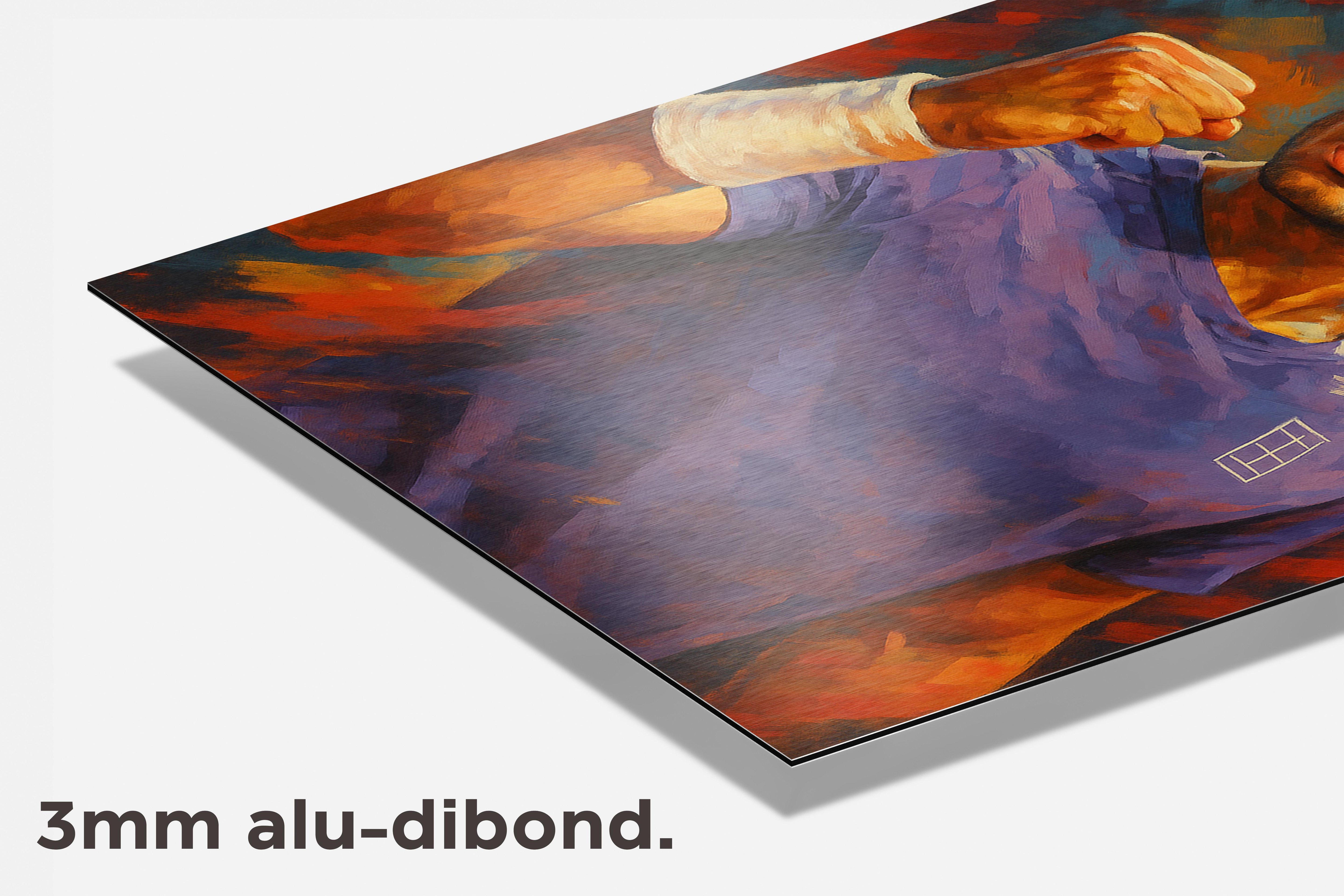 Carlos Alcaraz dibond detail