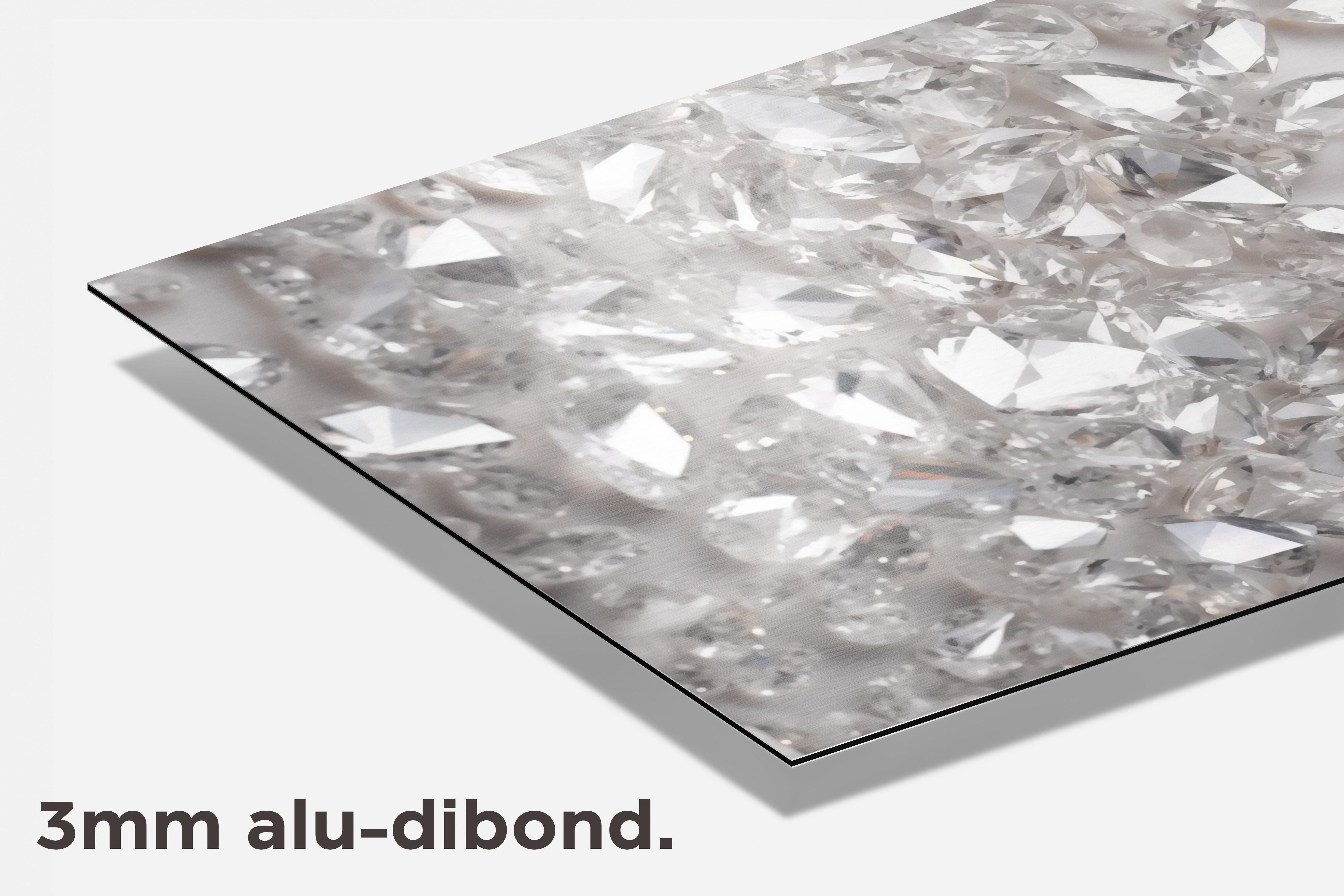 Diamantjes dibond detail