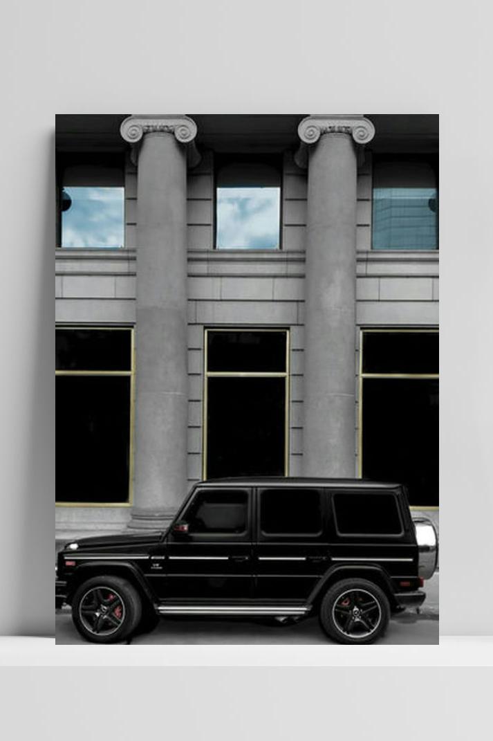 G Wagon Poster op 3mm aluminium dibond
