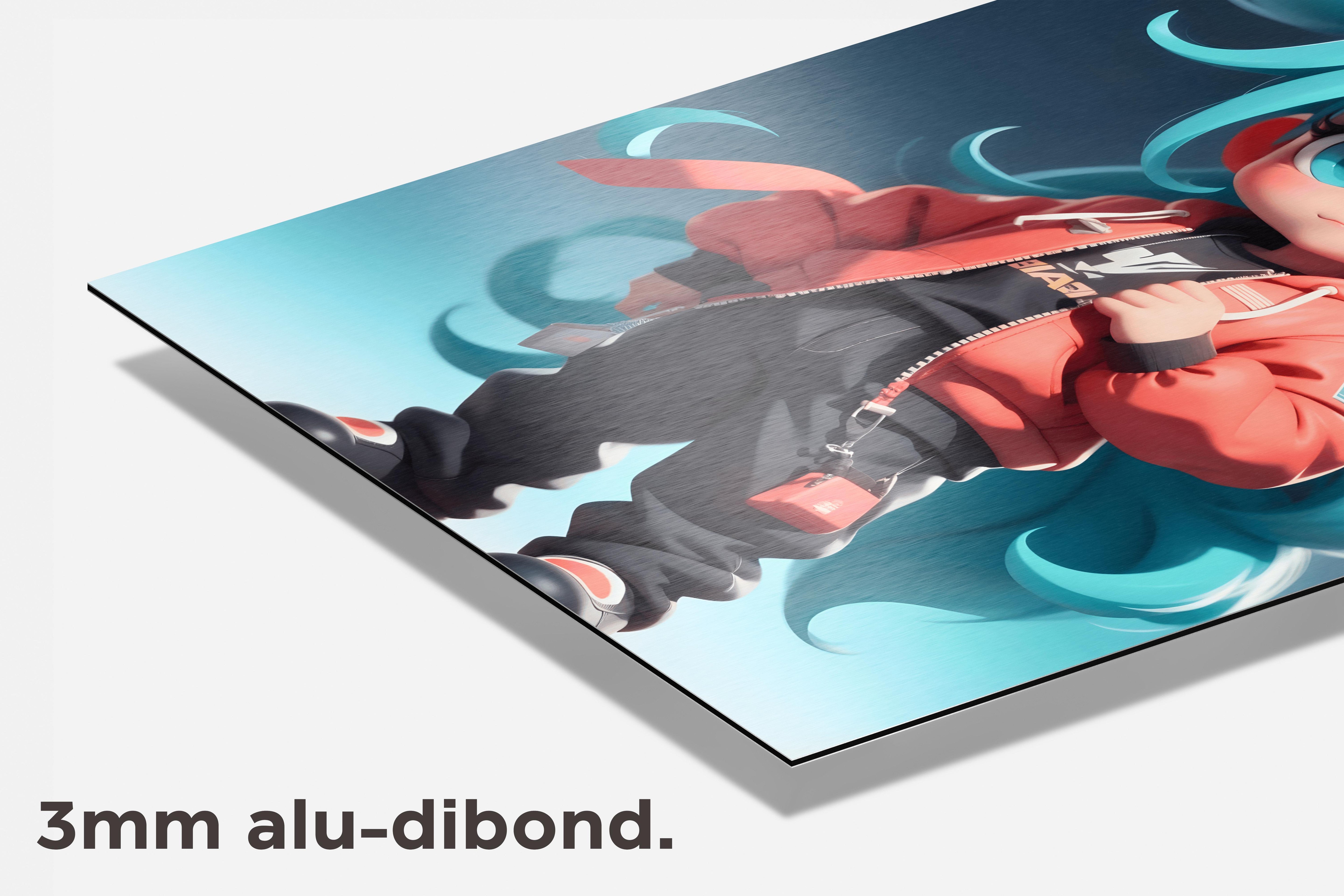 Cool Kid Anime dibond detail