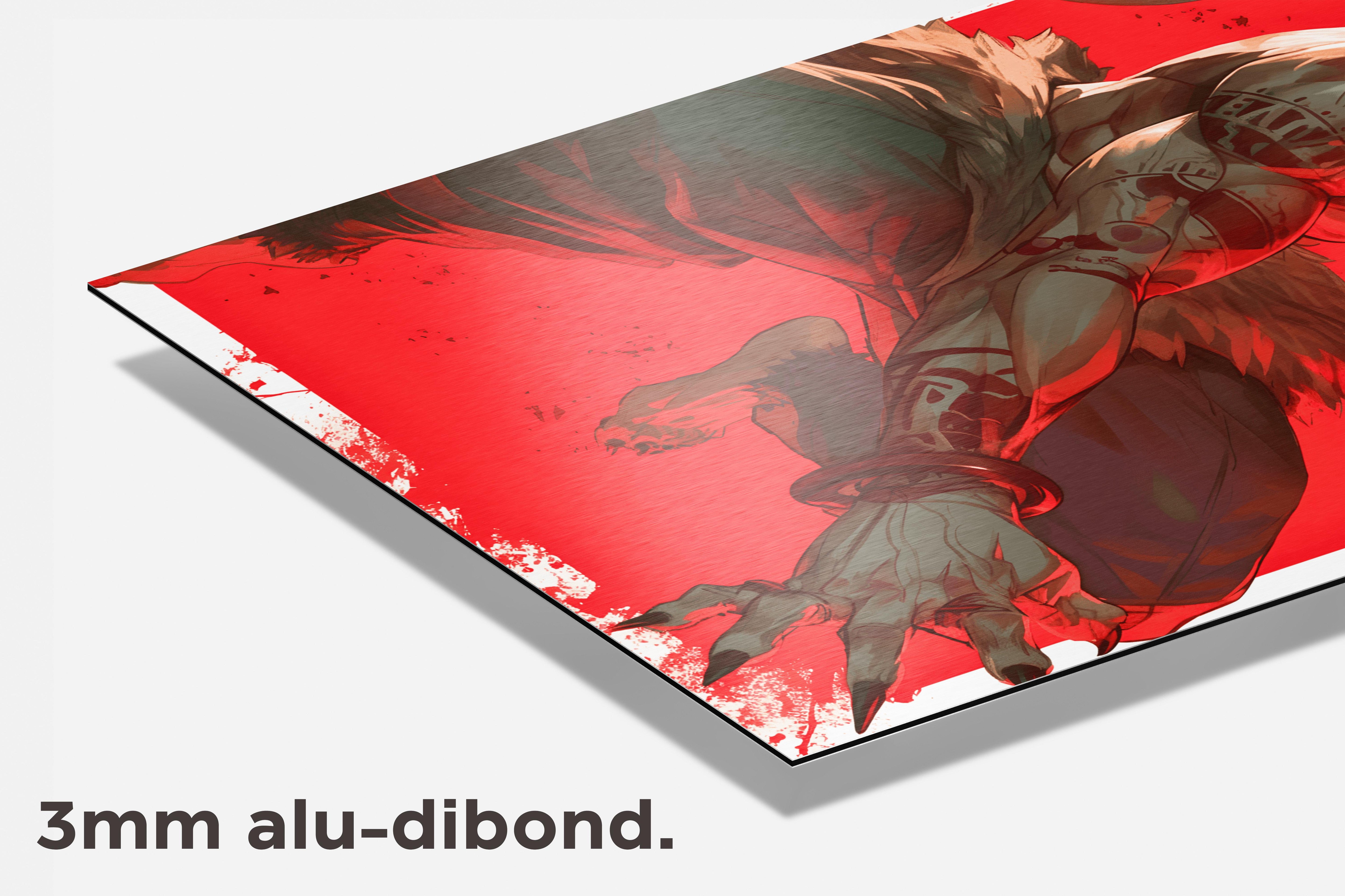 Weerwolf dibond detail