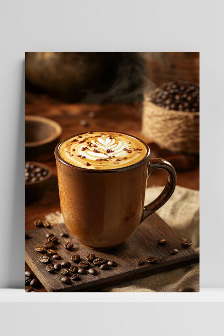 Koffie op 3mm aluminium dibond