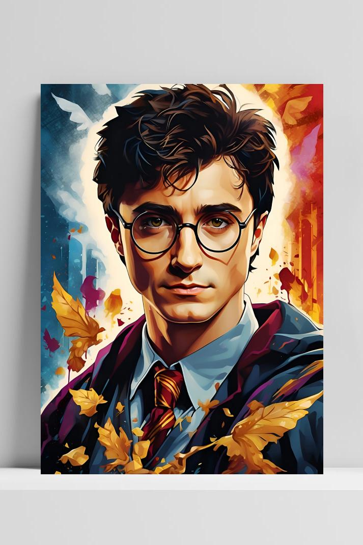 Harry Potter Anime op 3mm aluminium dibond