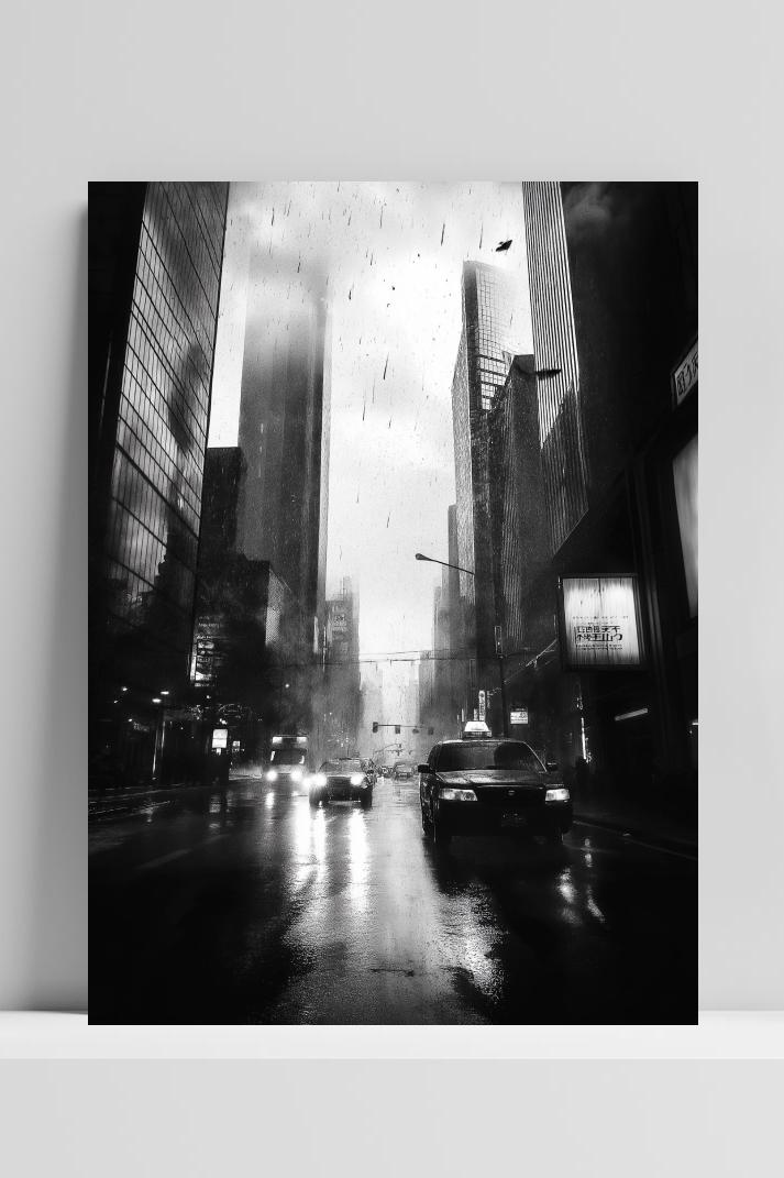 Stad op 3mm aluminium dibond