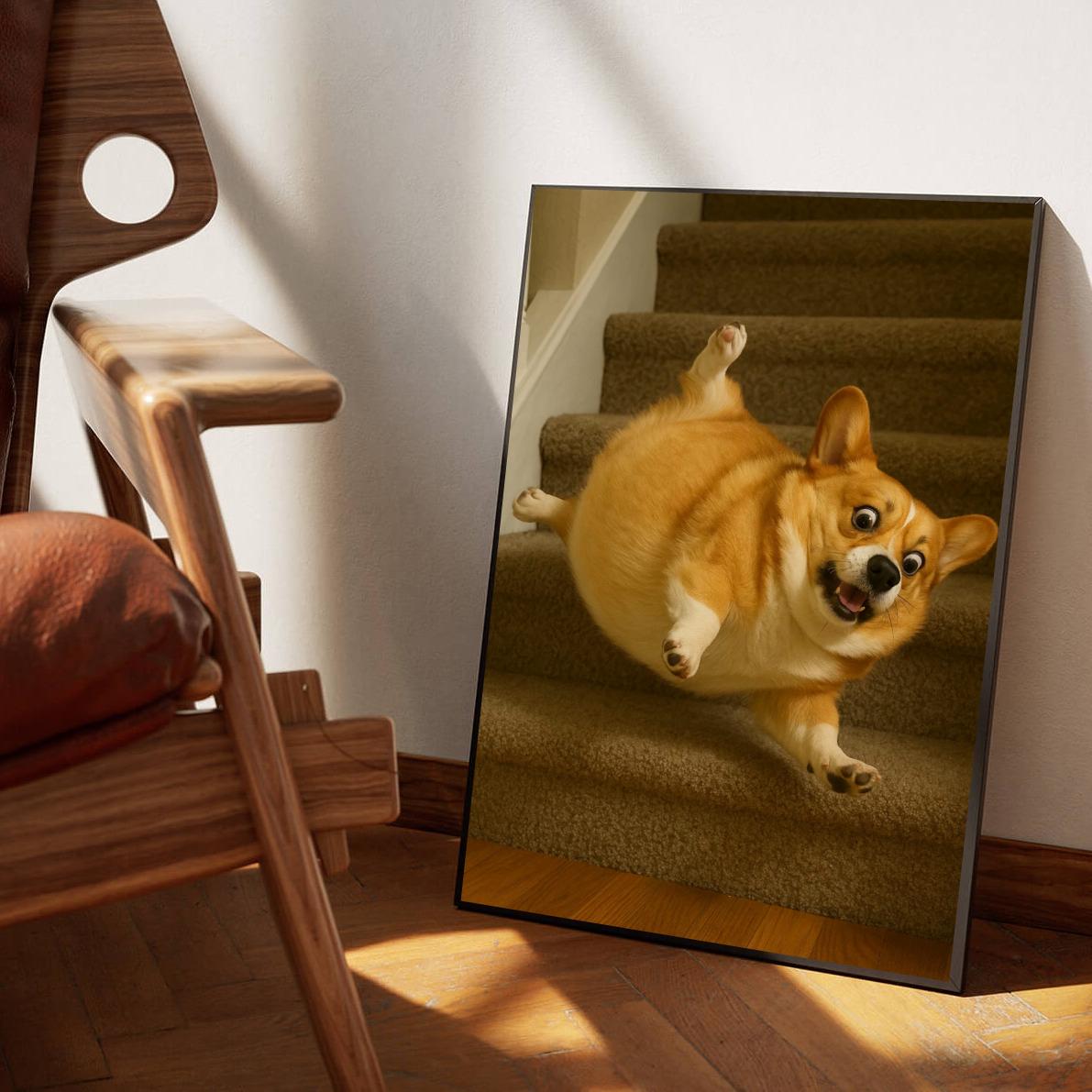 Corgi Stairs poster sfeerbeeld 1