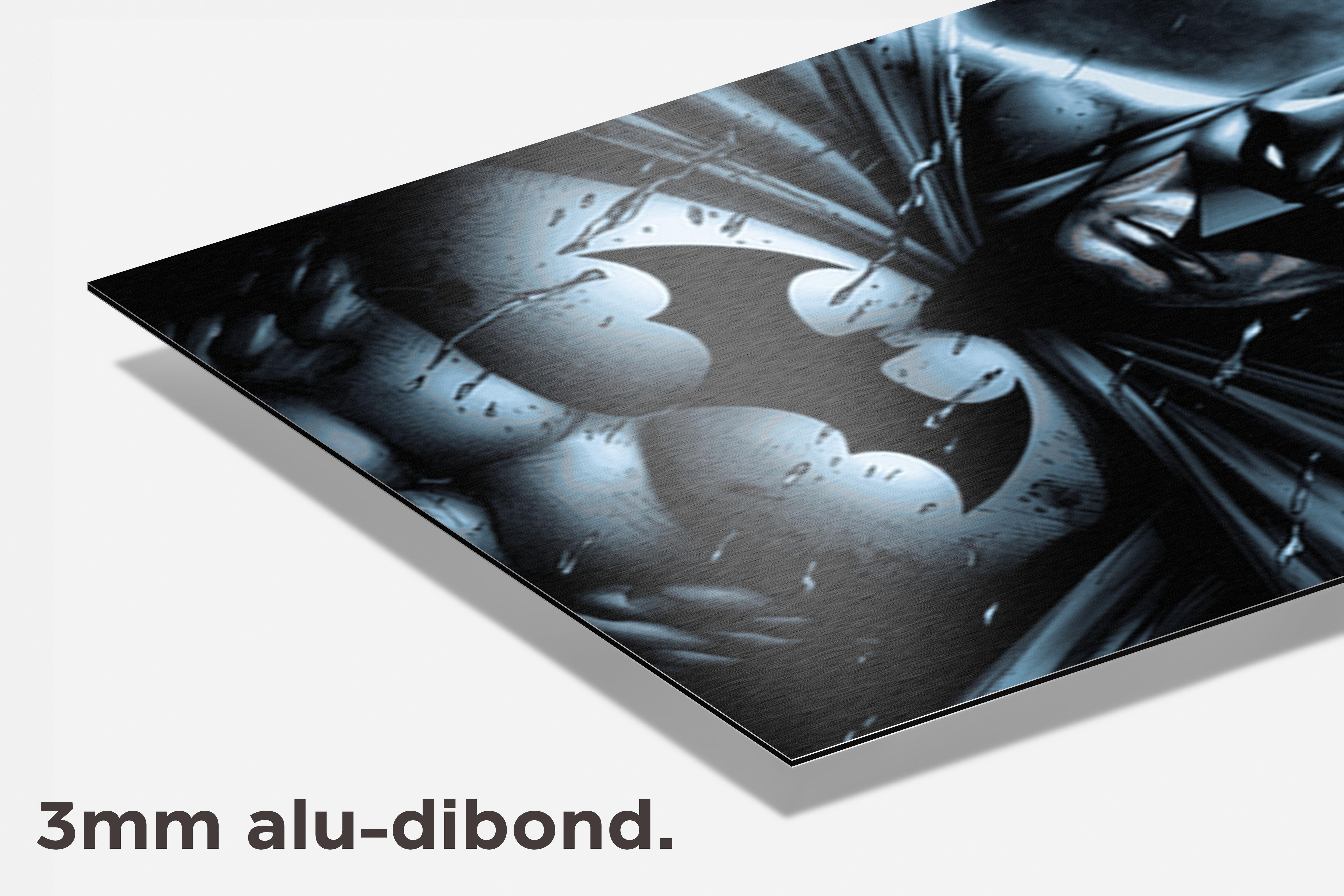 Batman cartoon dibond detail