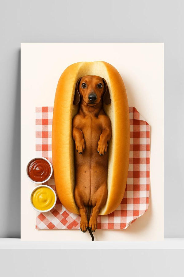 Dachshund Dog Sausage poster