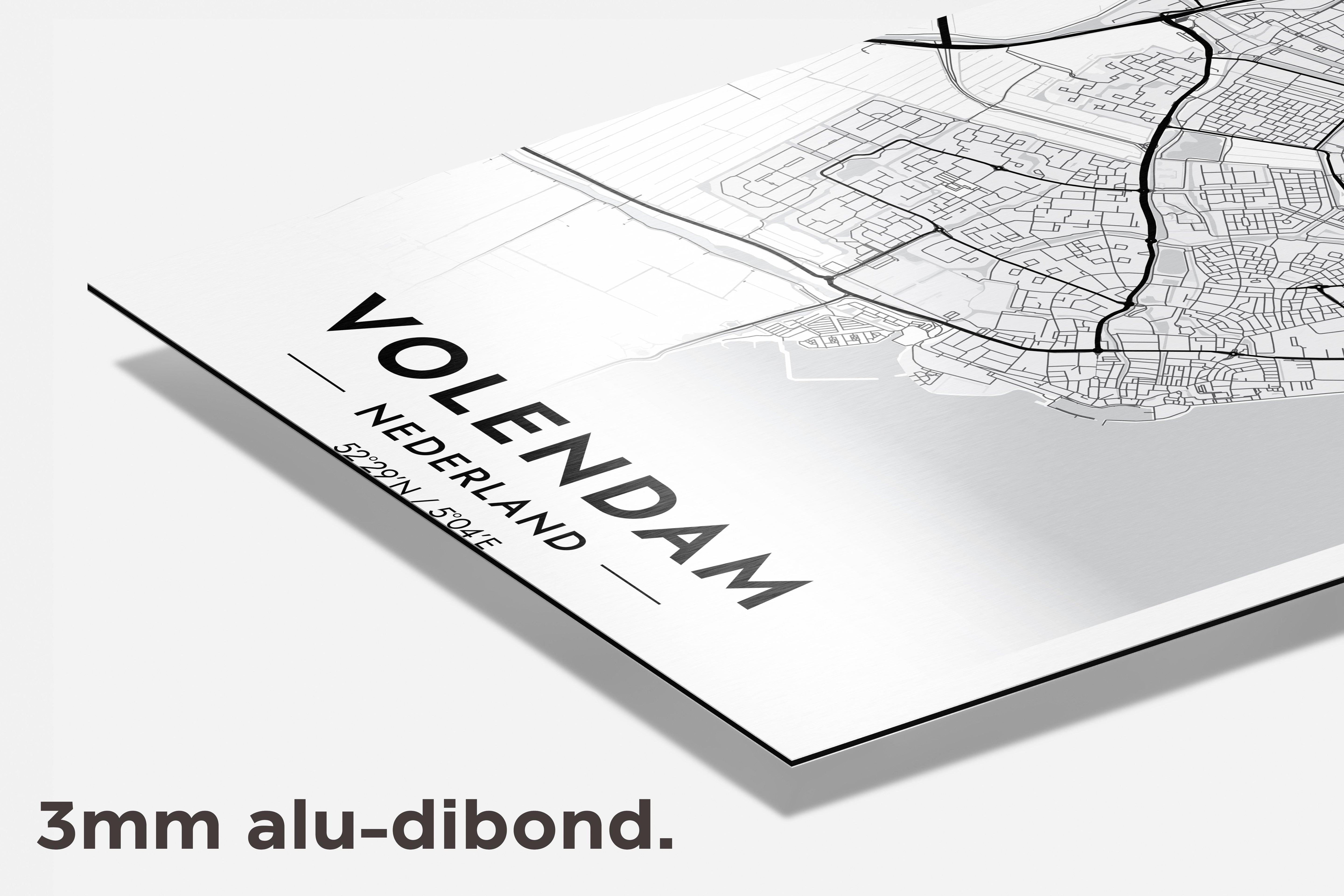 Volendam Map dibond detail