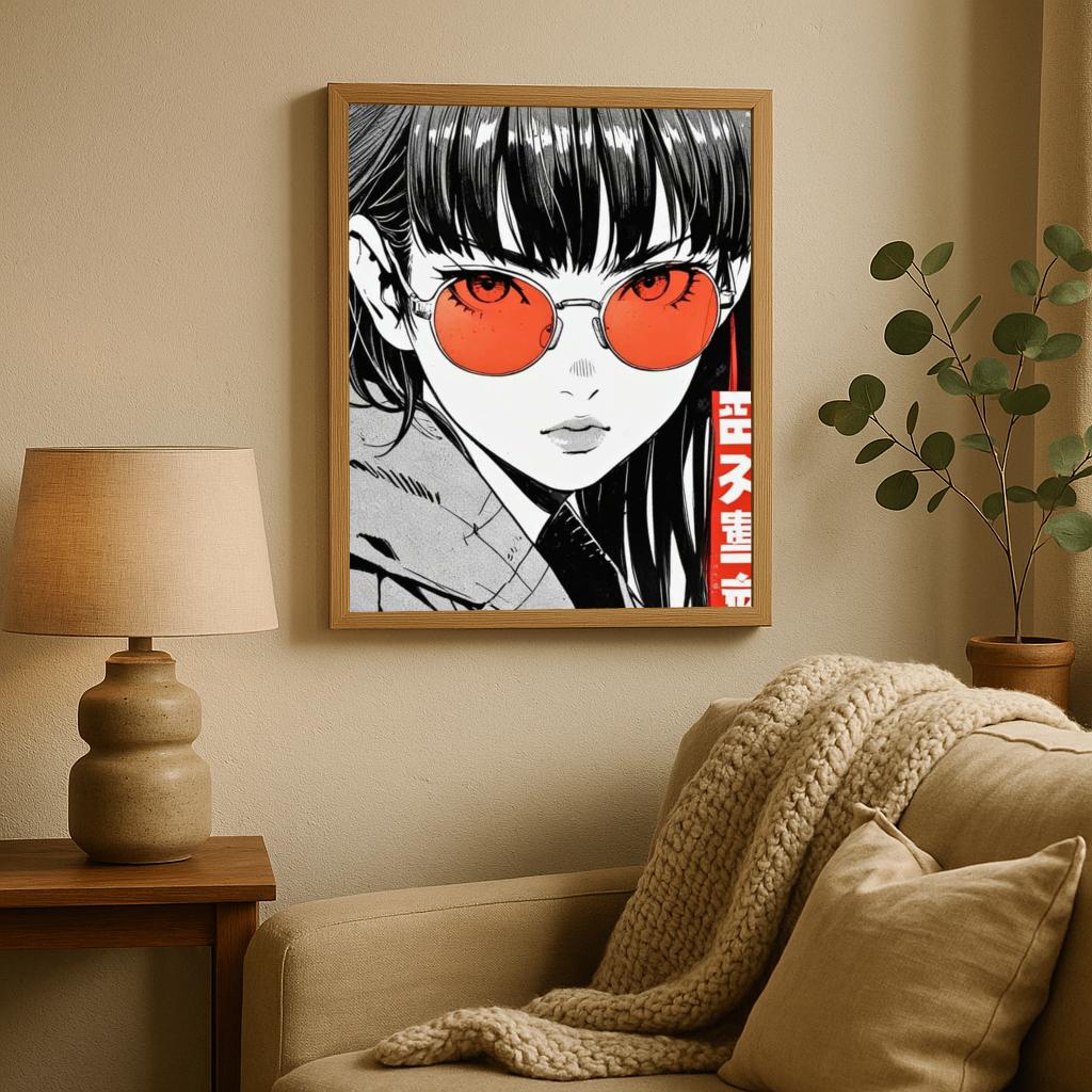 Girl Manga Text poster sfeerbeeld 1