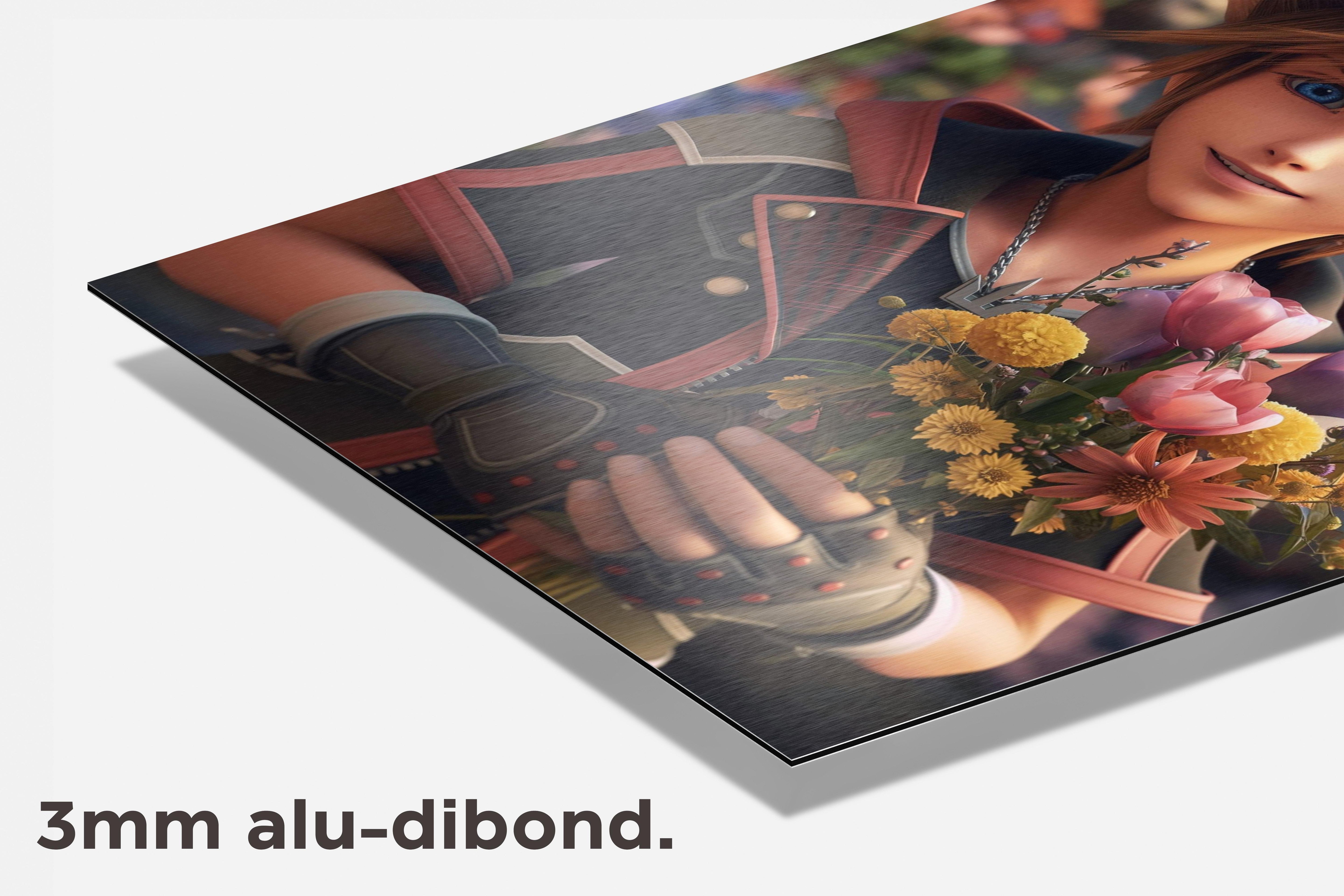 Sora Kingdom Hearts dibond detail