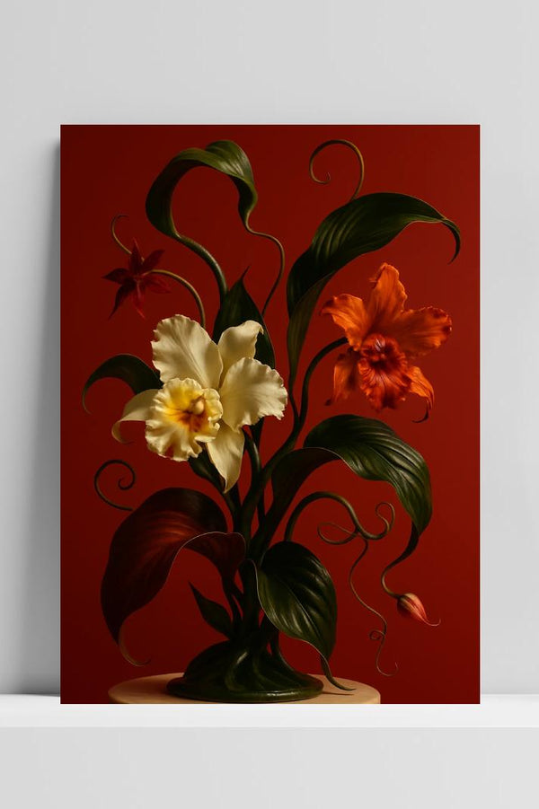 Flowers Sculpture Botanical Floral poster