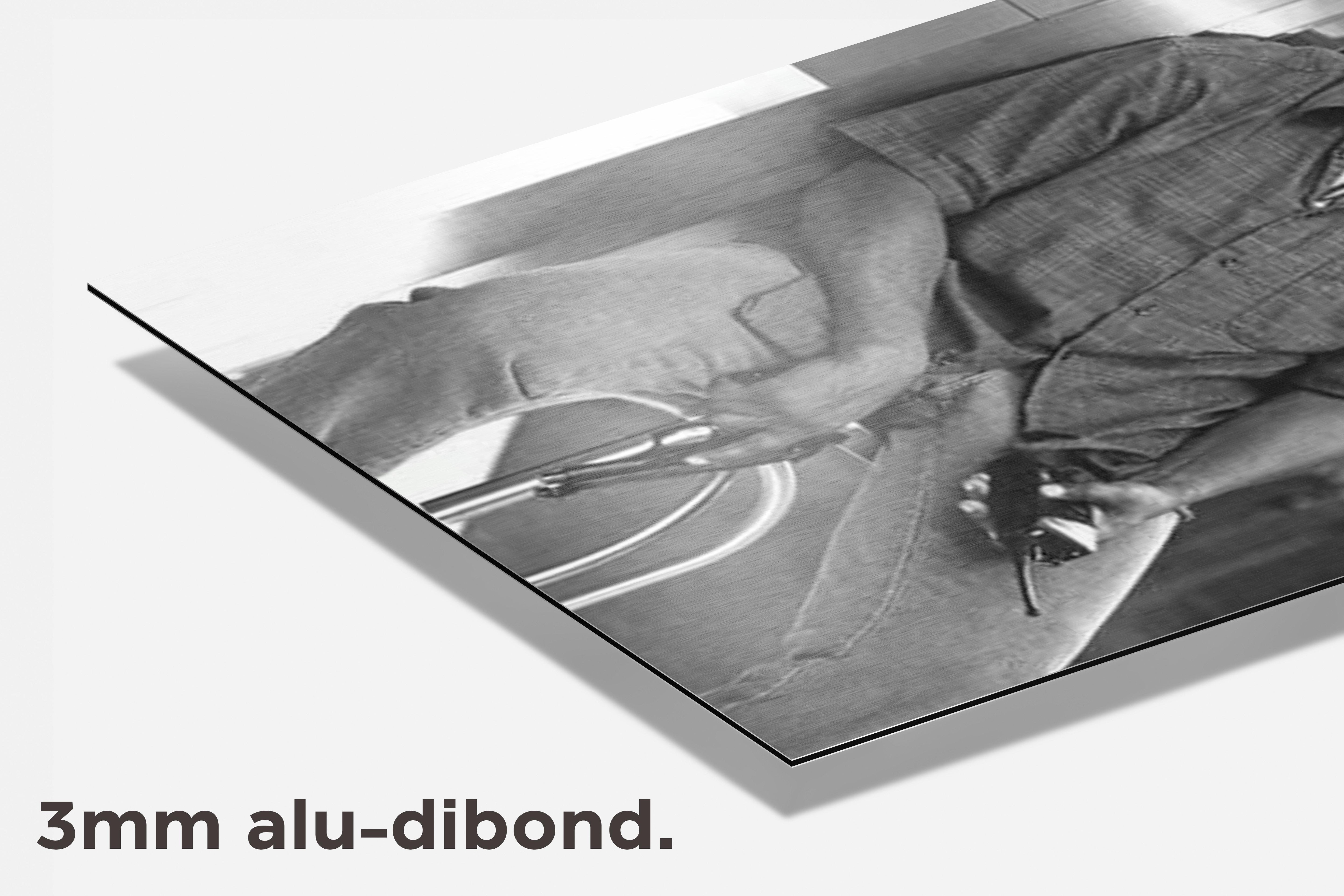 Denzel Washington dibond detail