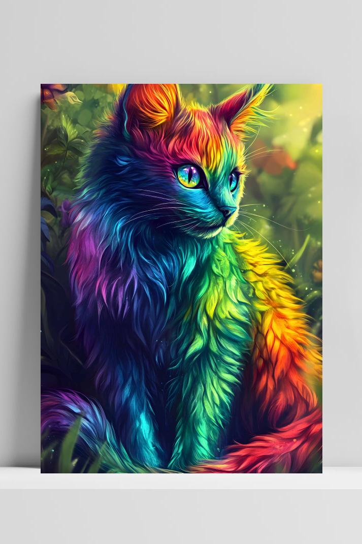 Kat Kunst op 3mm aluminium dibond