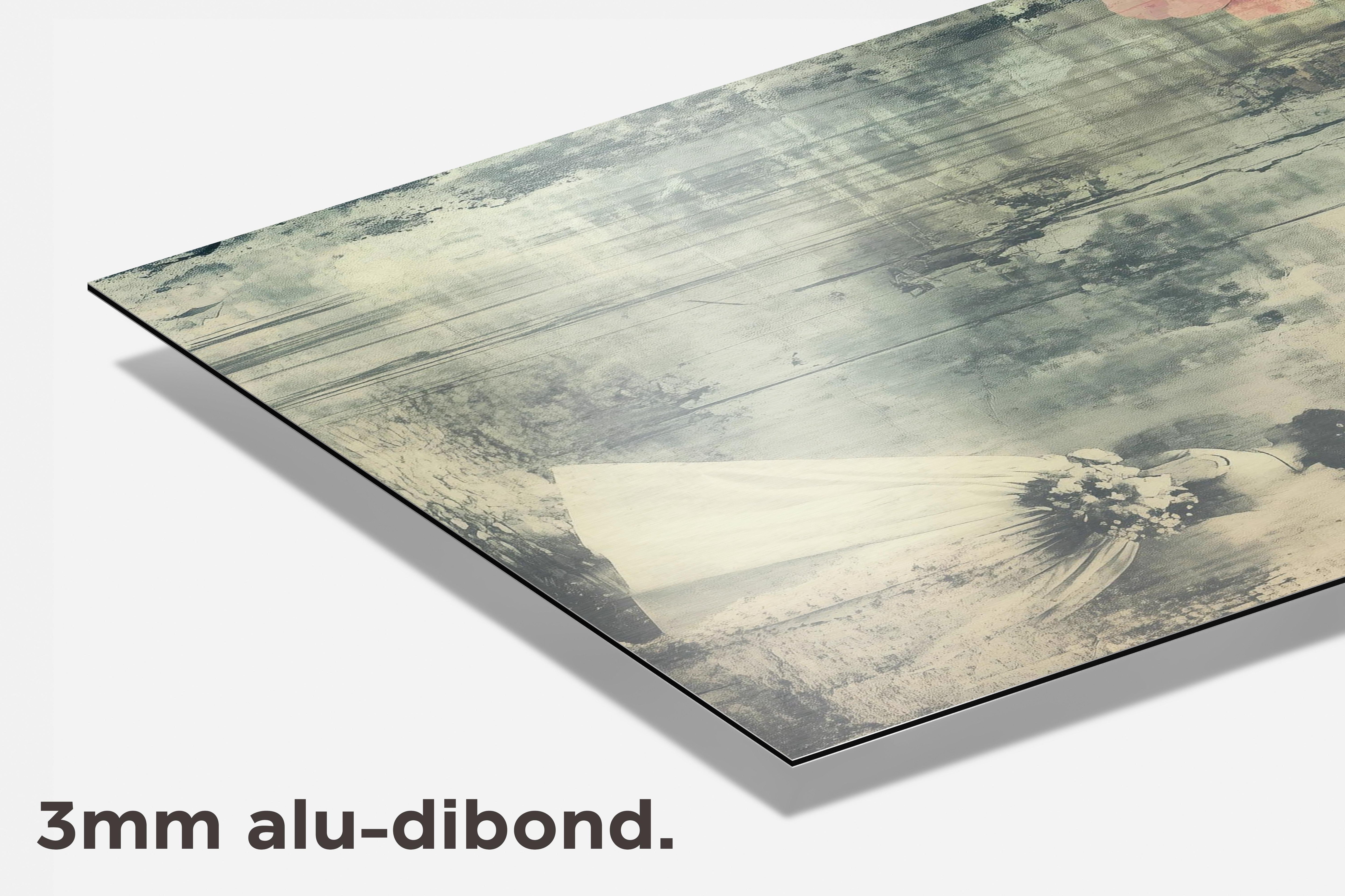 Vintage Vrouw dibond detail