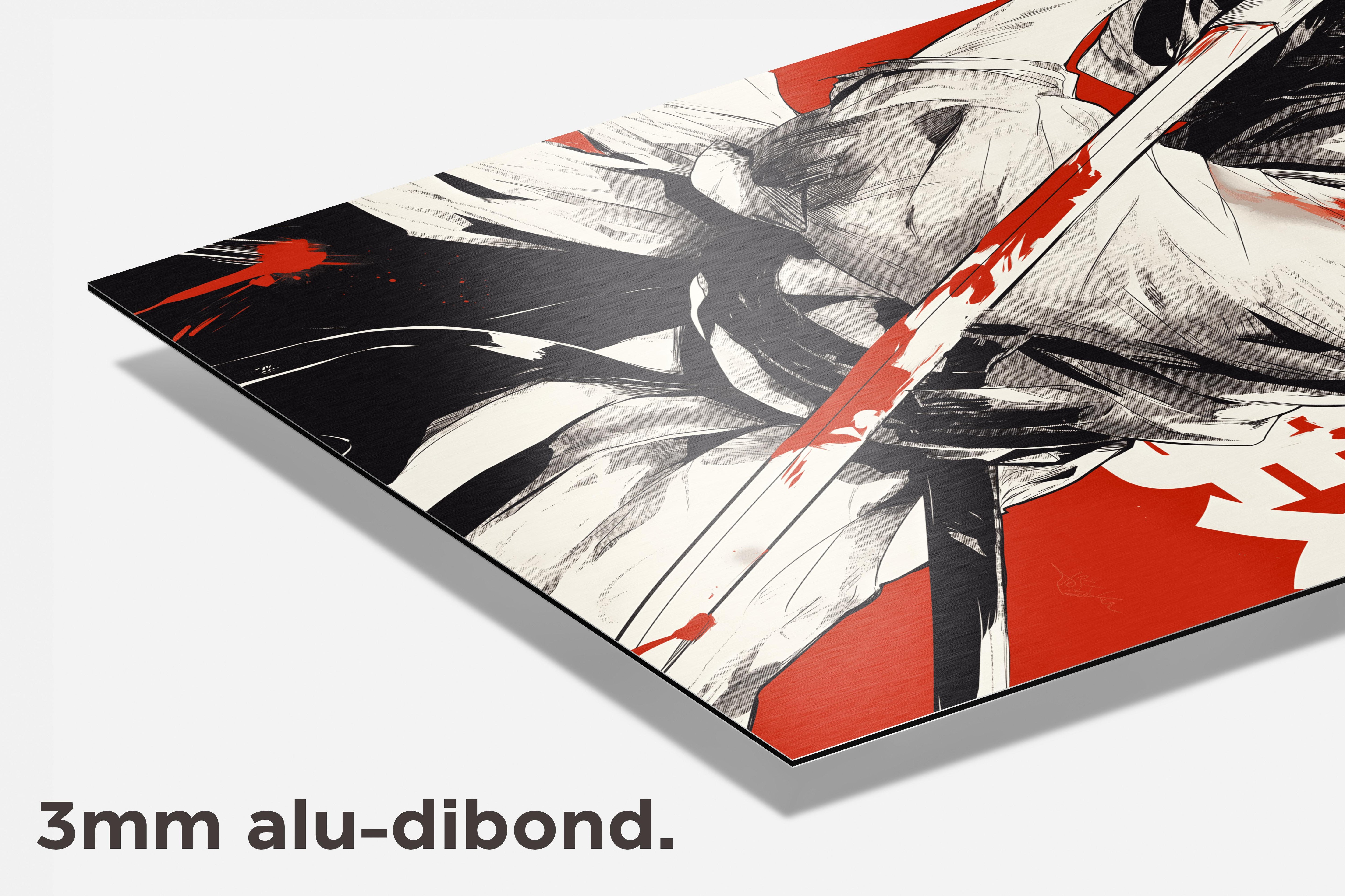 Gintama Gintoki Manga dibond detail