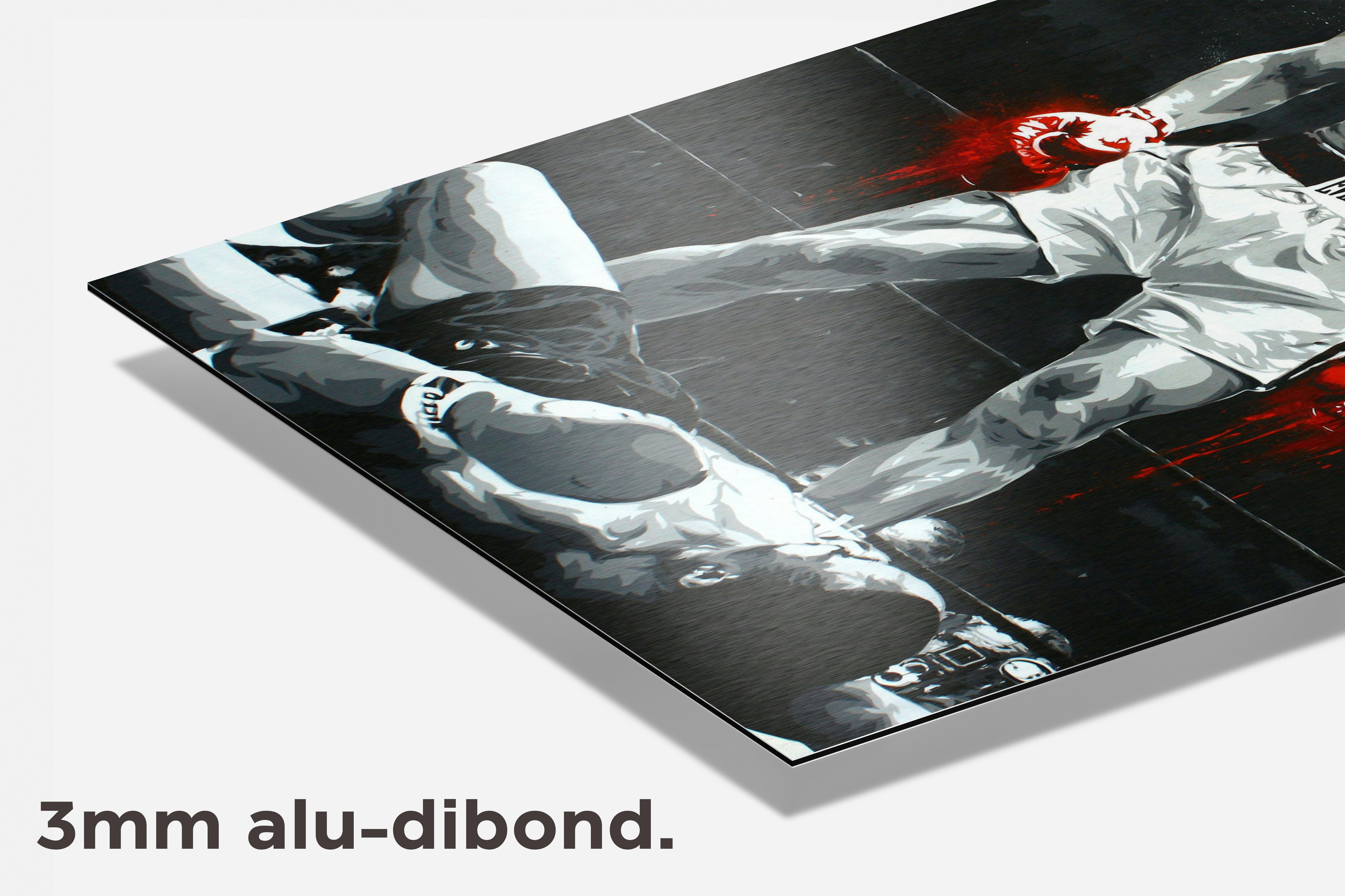 Muhammad Ali Poster dibond detail