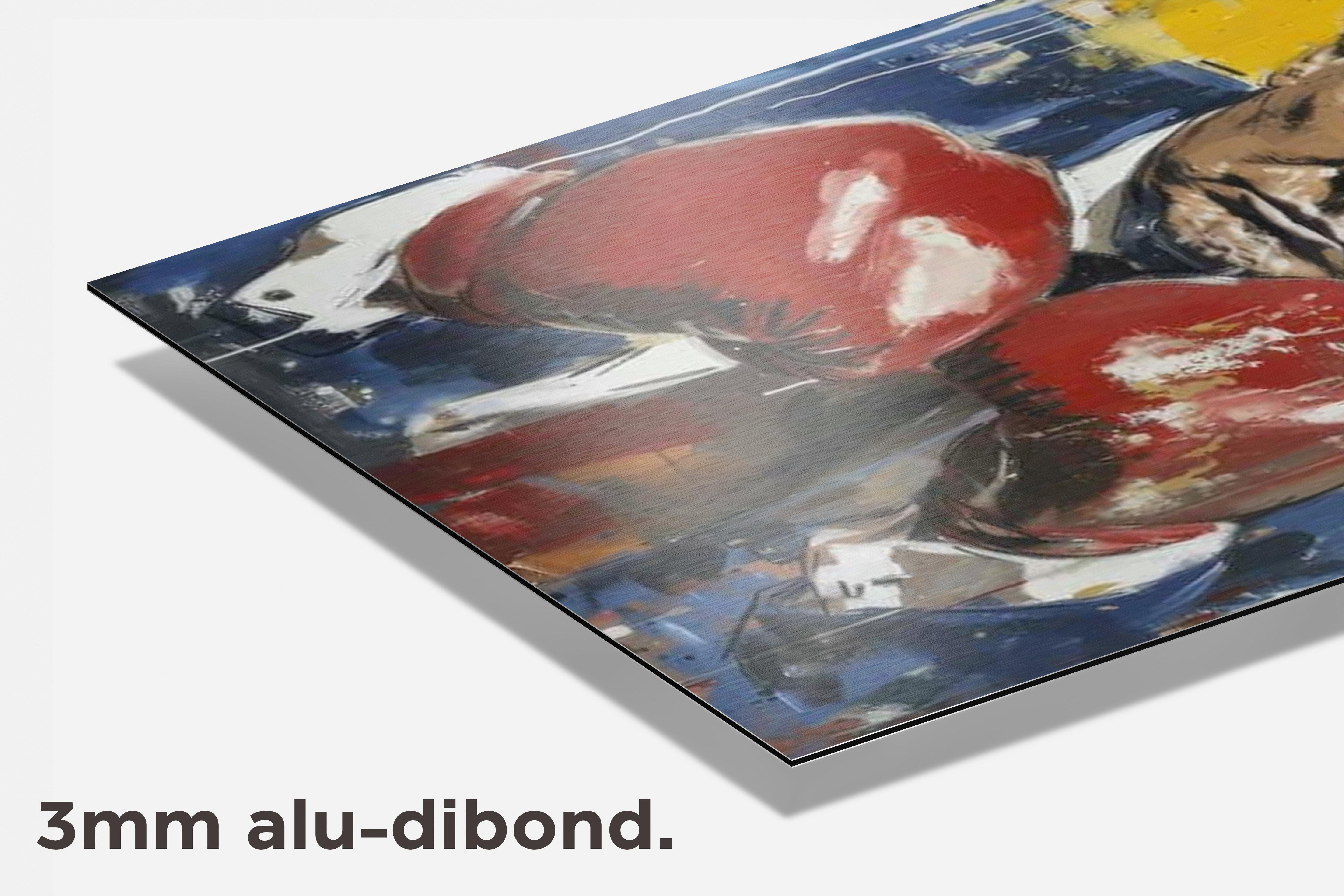 Donald Trump Boksen dibond detail