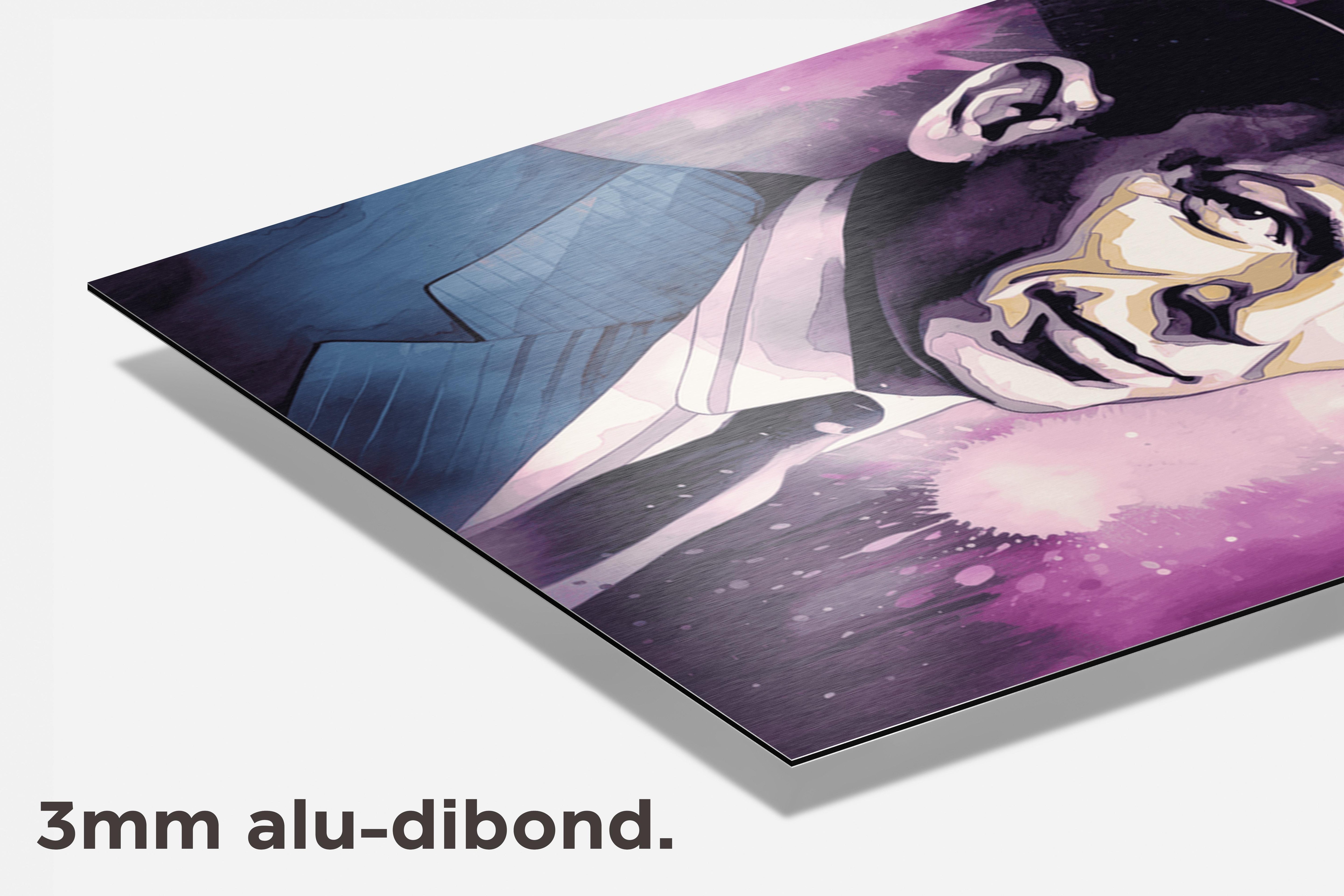 Frank Sinatra dibond detail