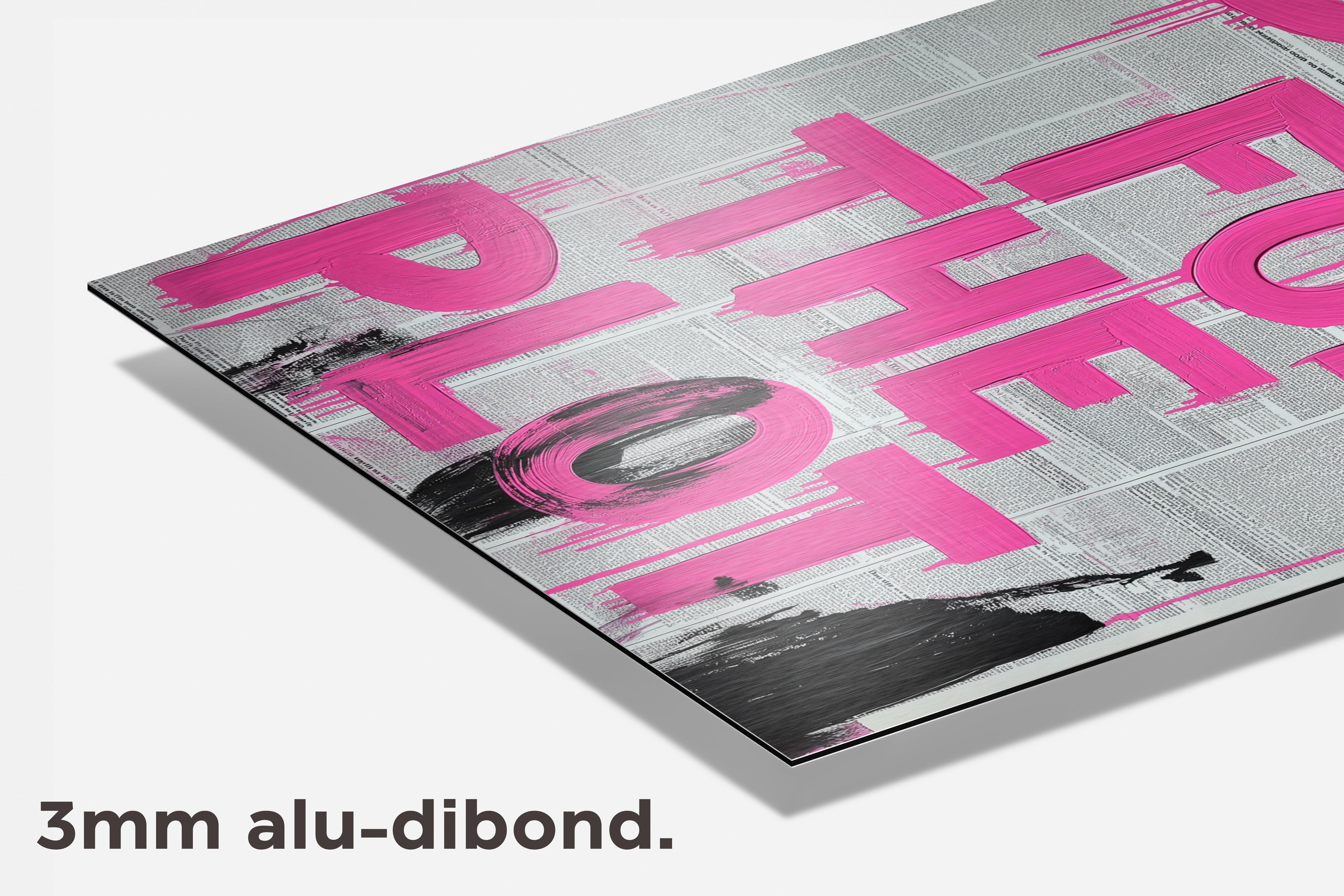 Do It For The Plot dibond detail