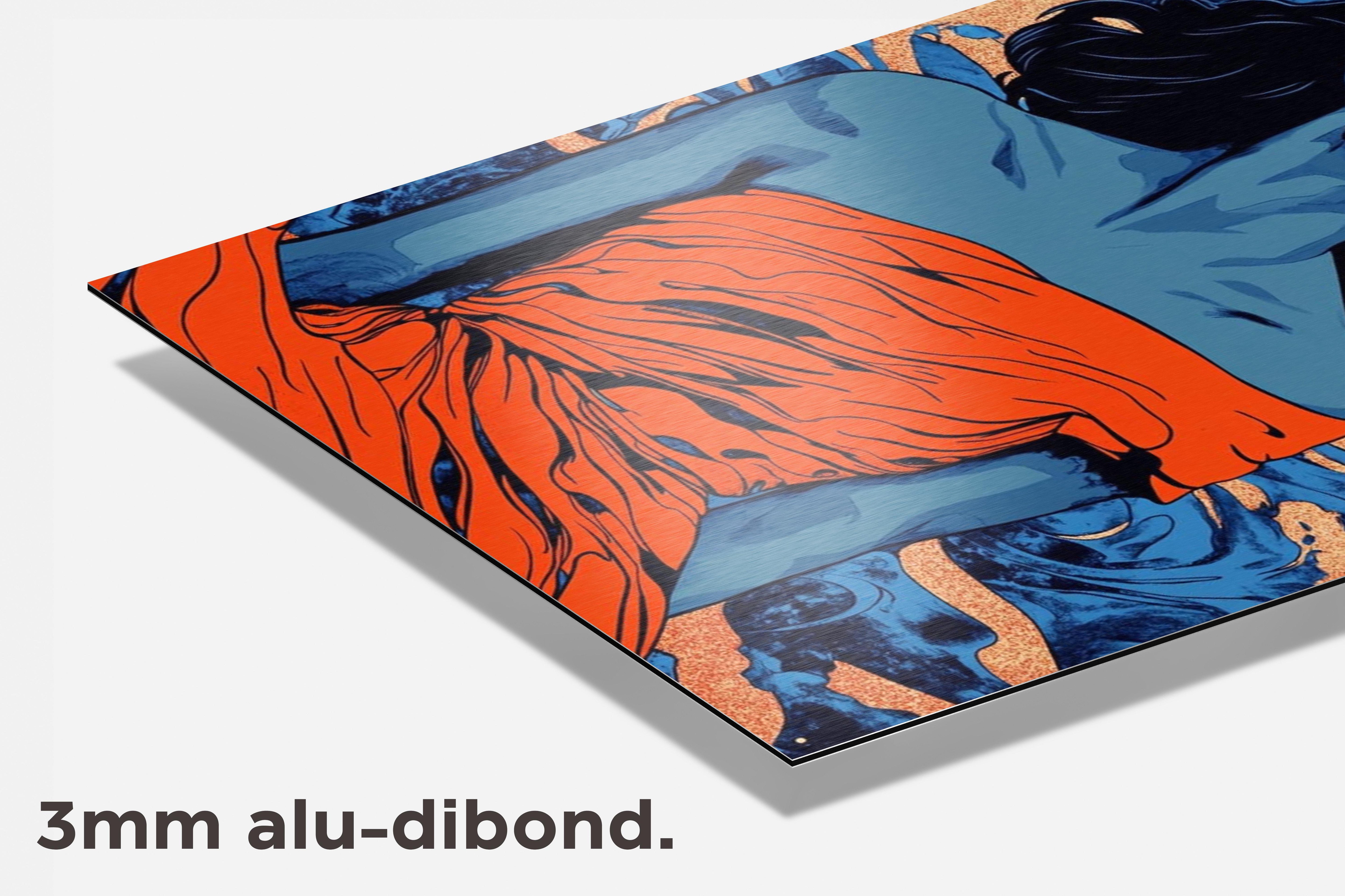 Vrouw Vogel dibond detail