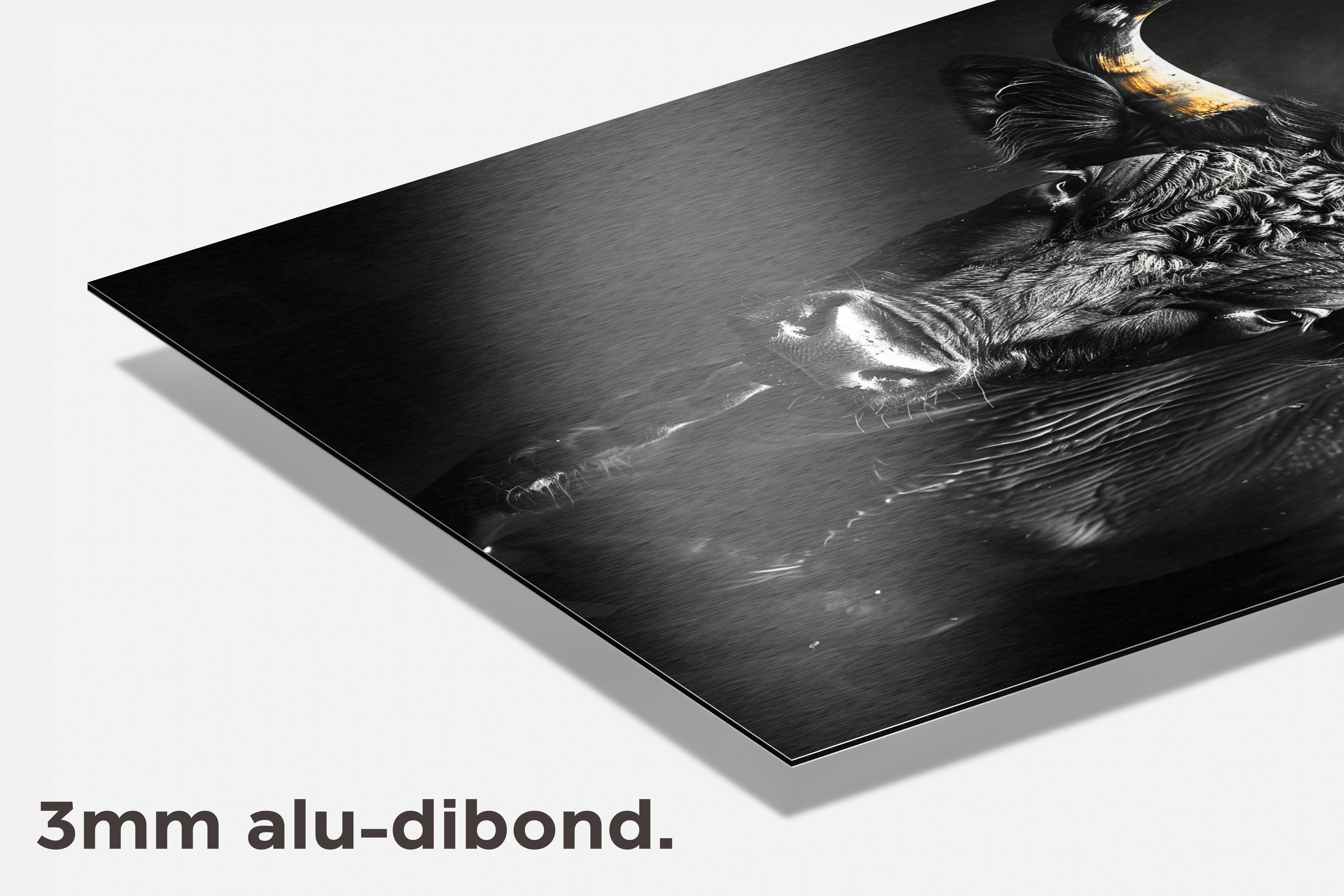 Stier dibond detail