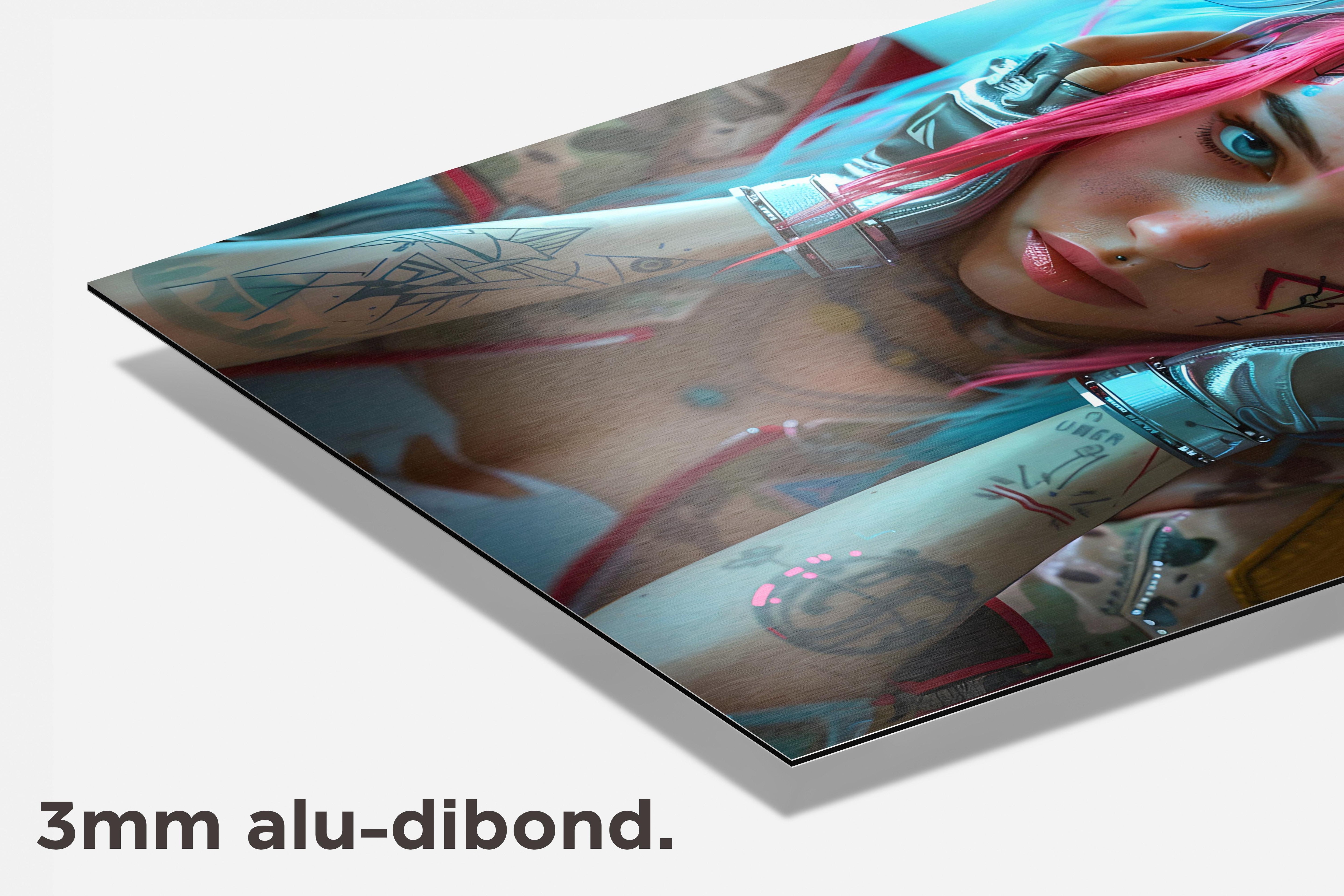 Cyberpunk dibond detail