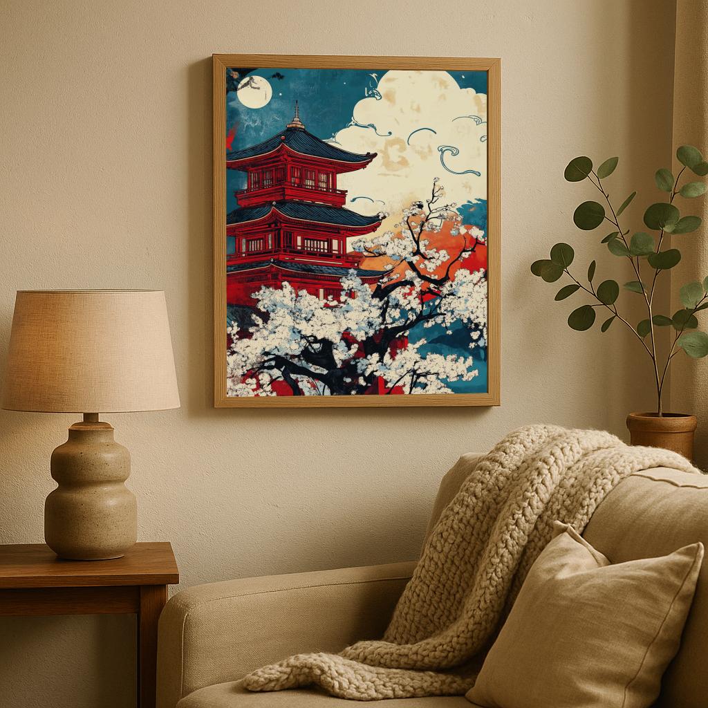 Japan Vintage poster sfeerbeeld 2